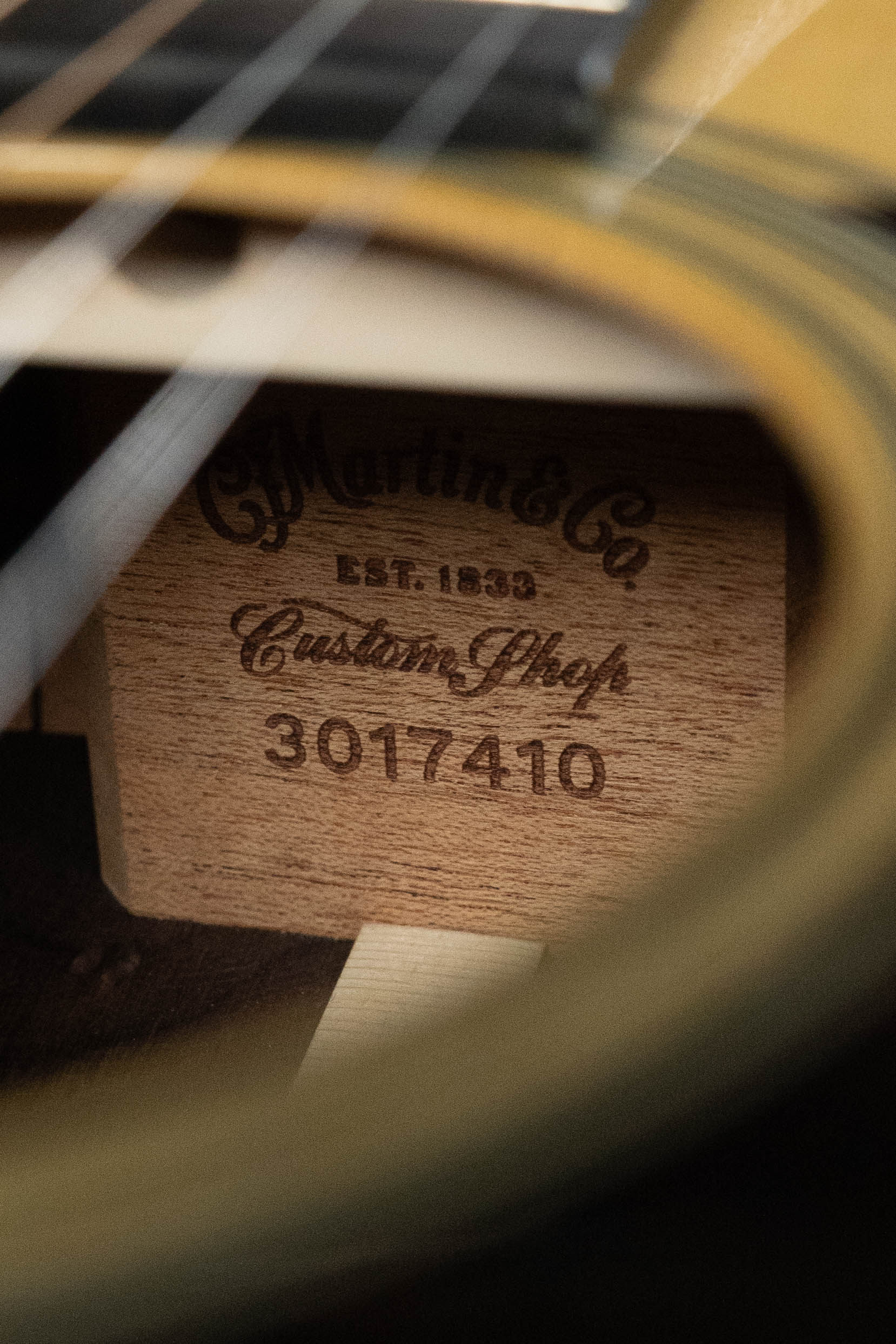 Martin Custom Shop HD-28 Style Spruce/Wild Grain Rosewood Custom "D" Dreadnought Acoustic Guitar #7410 - Image 4