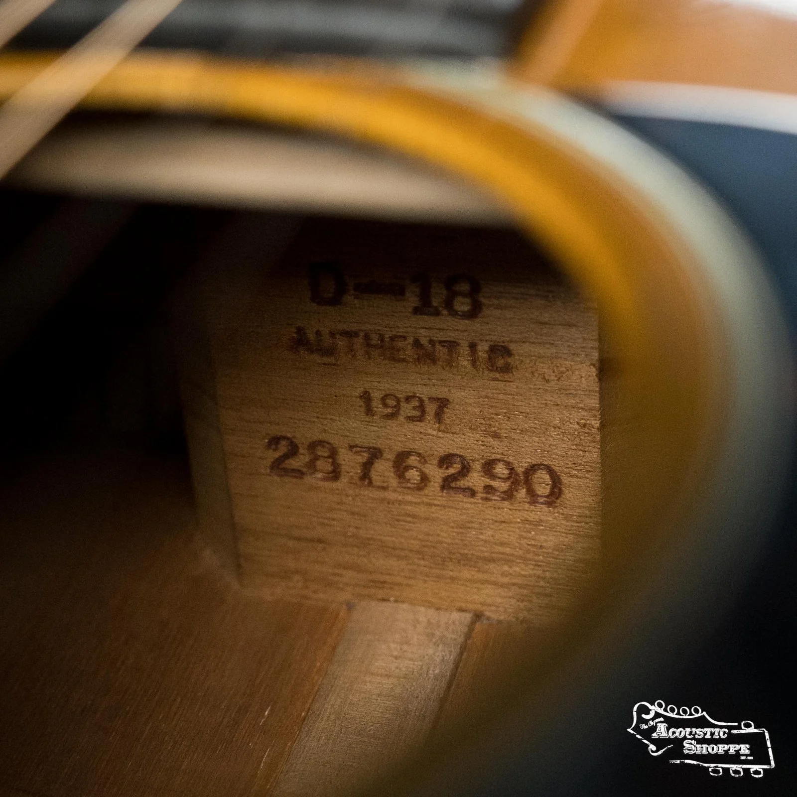 Martin D-18 Aged Authentic 1937 VTS Adirondack/Mahogany Dreadnought Guitar #6290 - Image 29