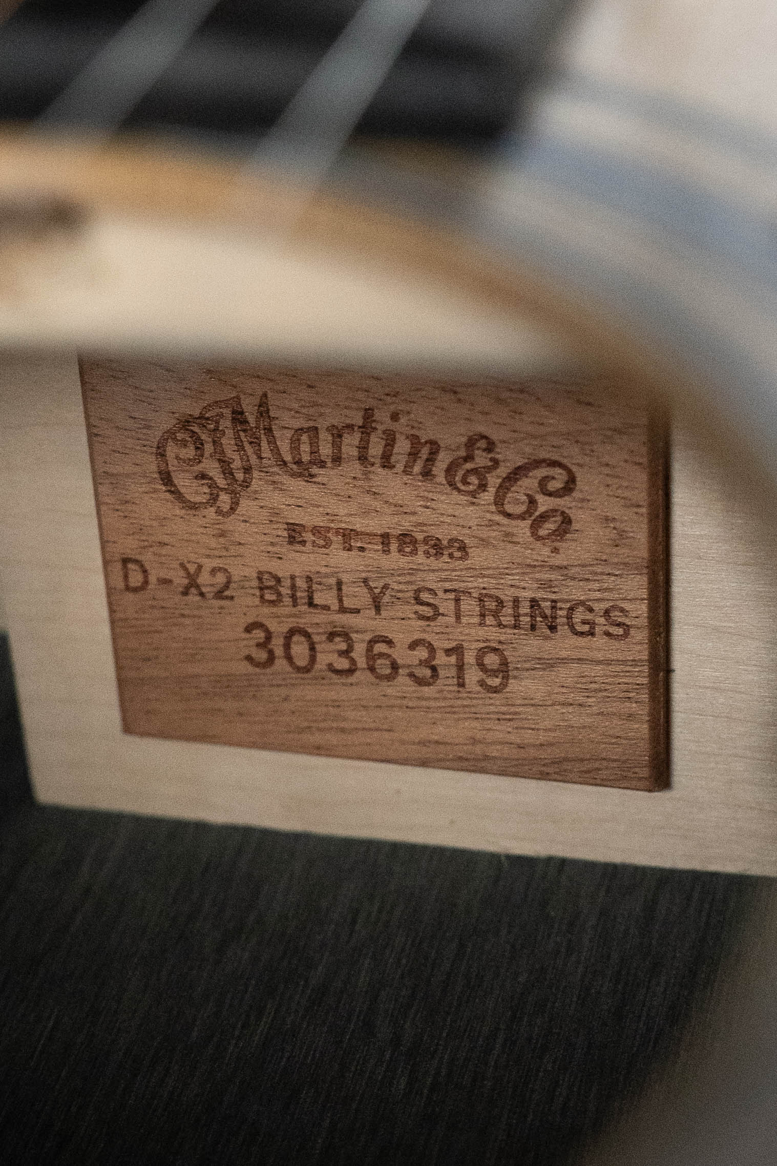 Martin D-X2E Billy Strings Spruce/HPL Rosewood Dreadnought Guitar w/Martin Electronics #6319 - Image 4