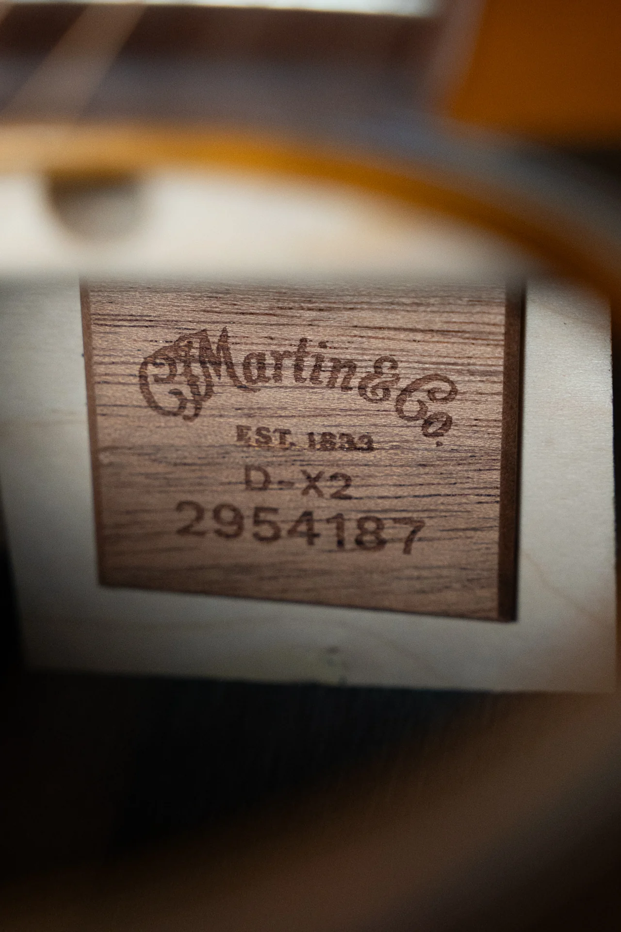 Martin D-X2E Sitka/HPL Ziricote Burst Dreadnought Guitar w/Martin E-1 Pickup #4187 - Image 9