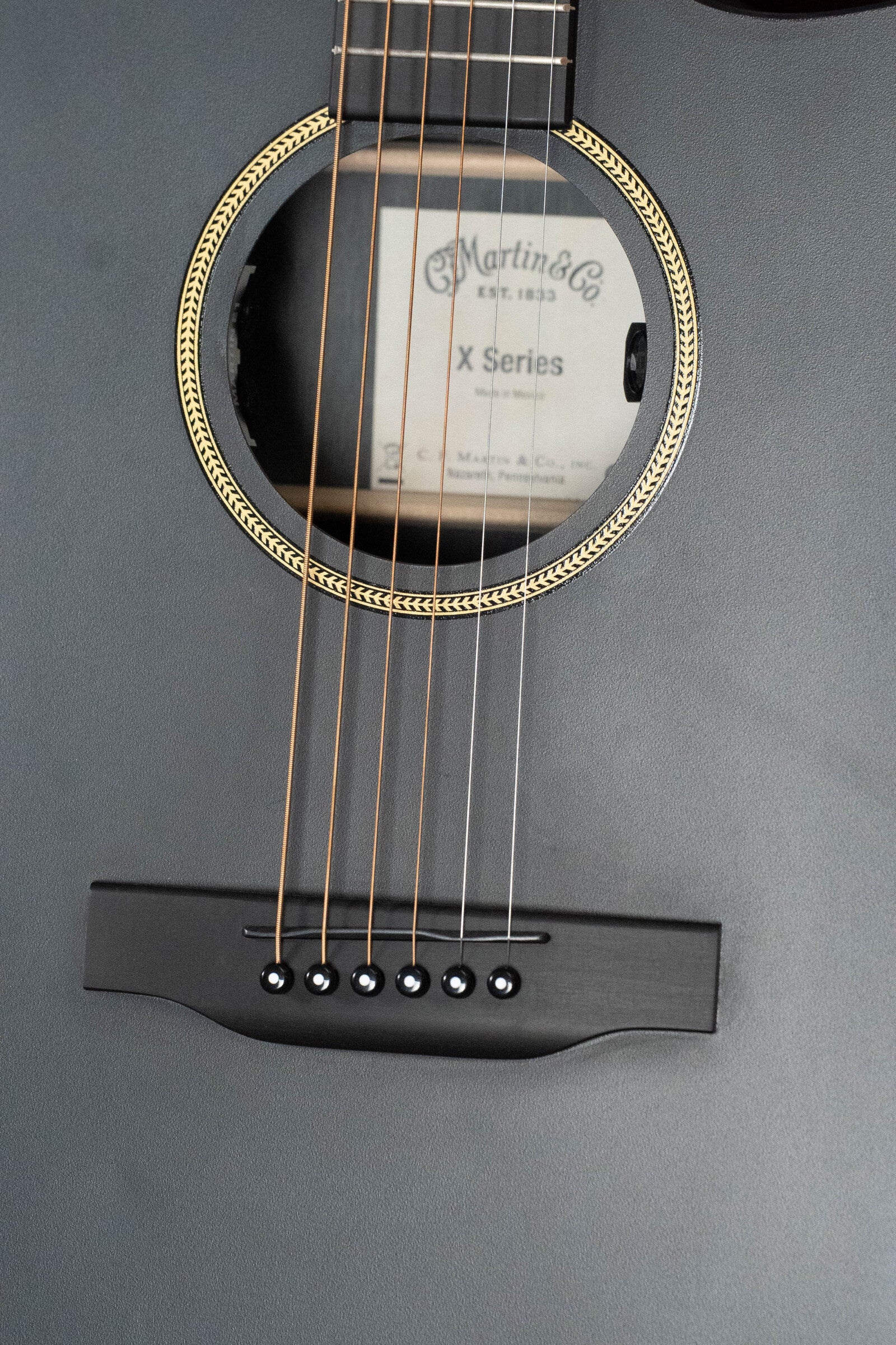 Martin GPC-X1E All Black HPL Grand Performance Cutaway Guitar w/Martin E1 Electronics #7175 - Image 3