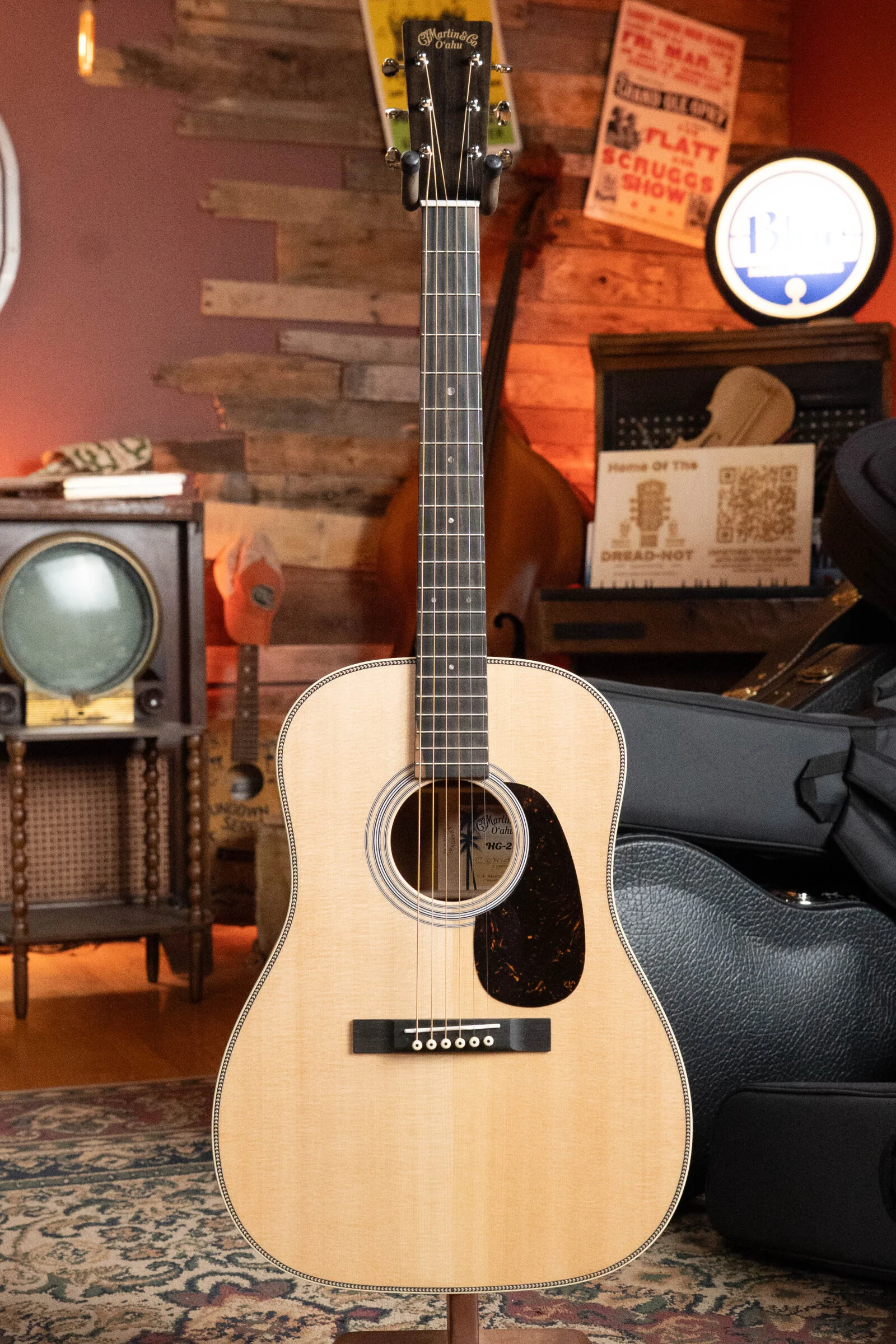 Martin O'ahu HG-28 Spruce/Koa Sloped Shoulder HG Acoustic Guitar #2694 - Image 7