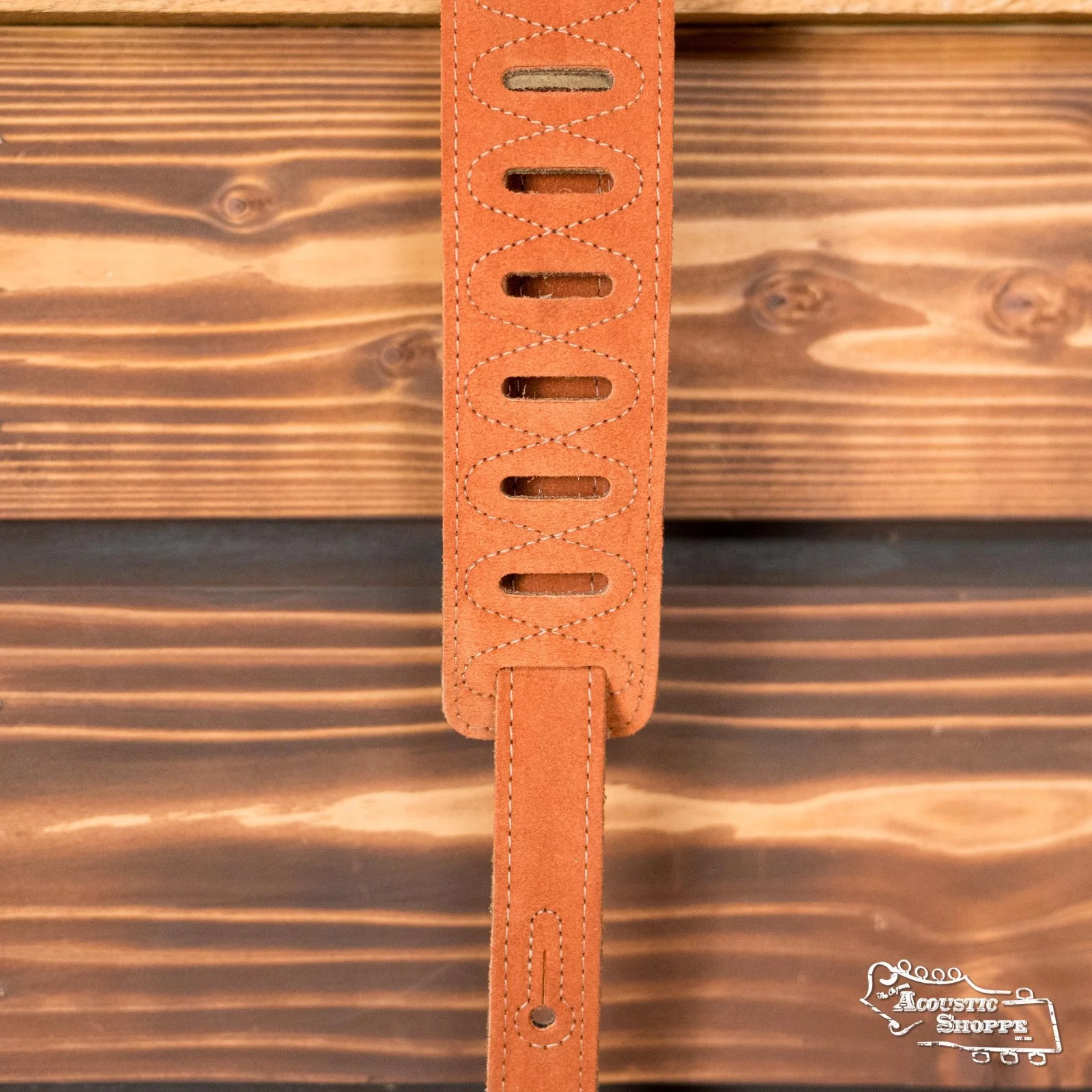 Levy's Simple Suede Series MS26-CPR 2 1/2" Wide Copper Suede Guitar Strap - Image 2
