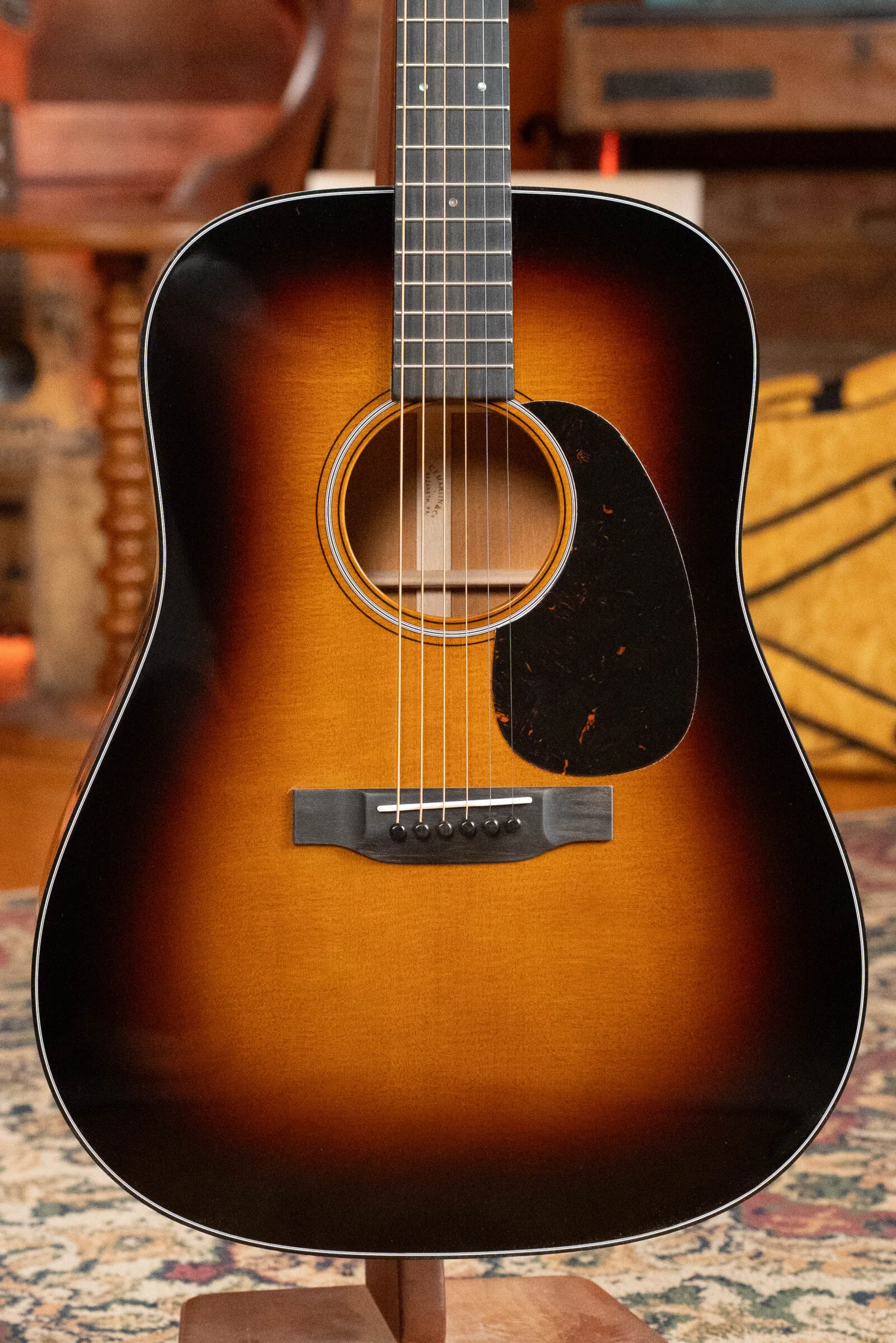 *New 2025 Model* Martin D-18 Spruce/Mahogany 1935 Gloss Sunburst Finish Dreadnought Acoustic Guitar #1937 - Image 6