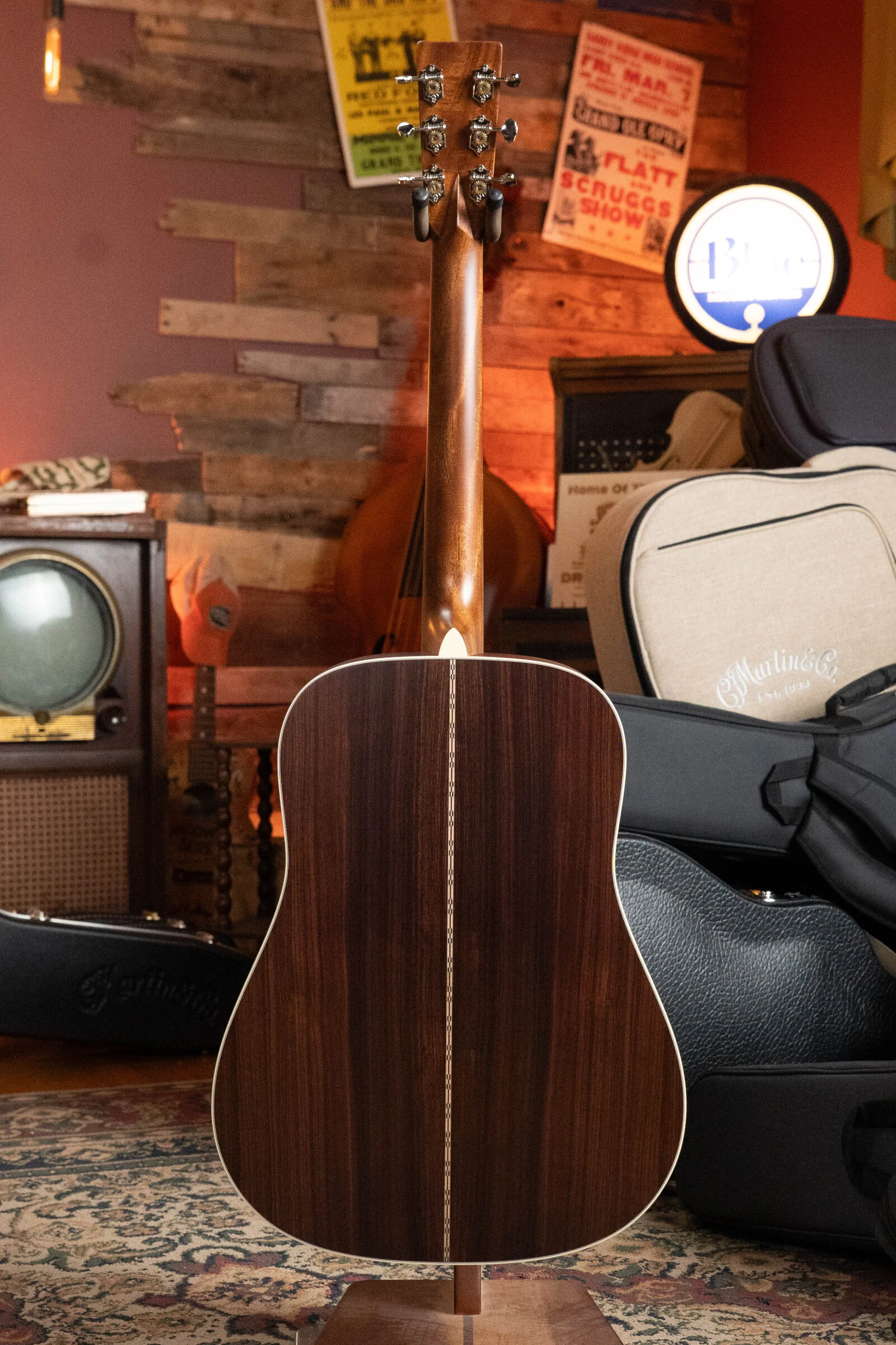 *New 2025 Model* Martin D-28 Satin Spruce/Indian Rosewood Dreadnought Acoustic Guitar #8819 - Image 9