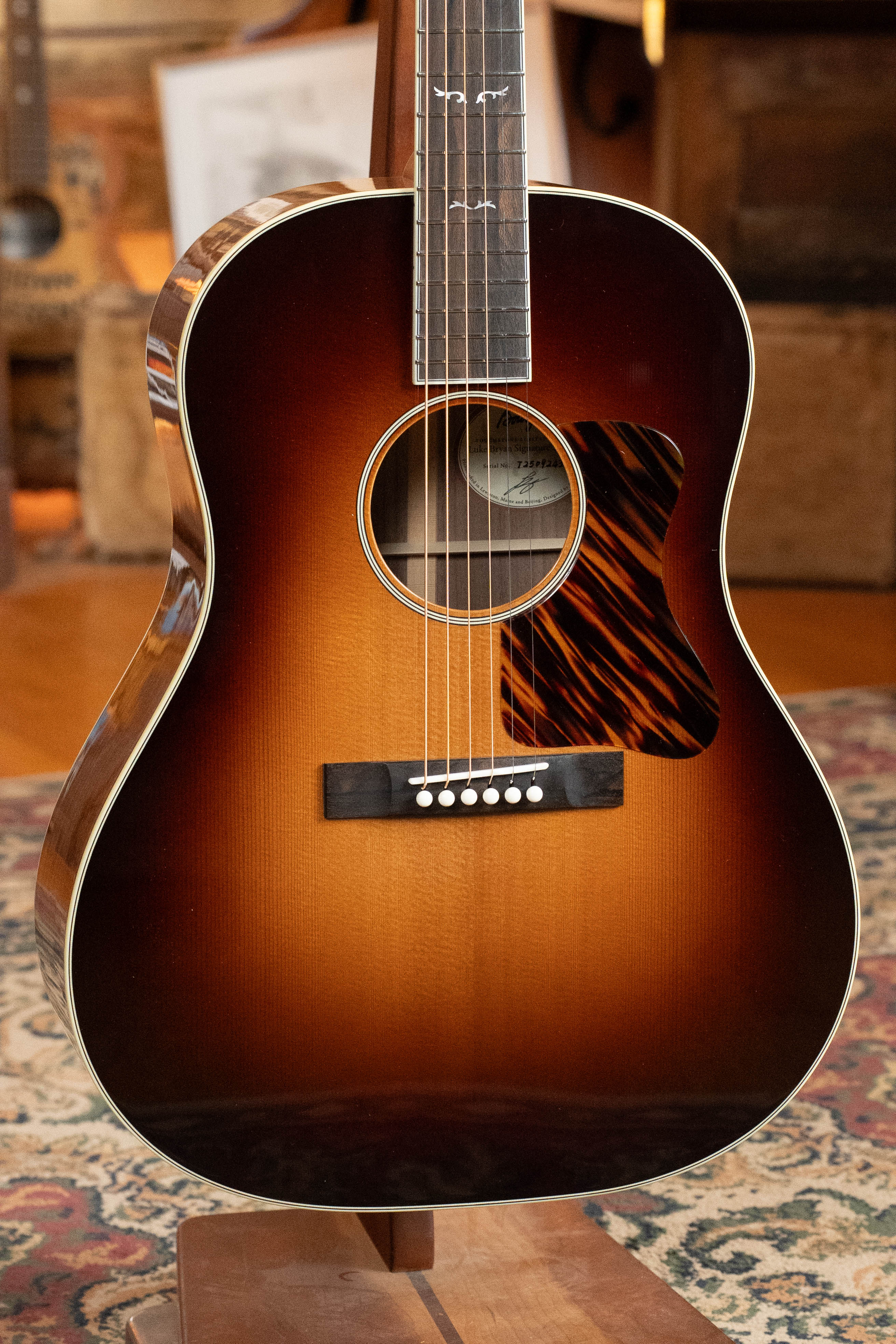 *New 2026 Model* Bourgeois Limited Edition Luke Bryan Touchstone Series Aged Tone Sitka/Walnut Slope Shoulder Dreadnought Acoustic Guitar #9243 - Image 8