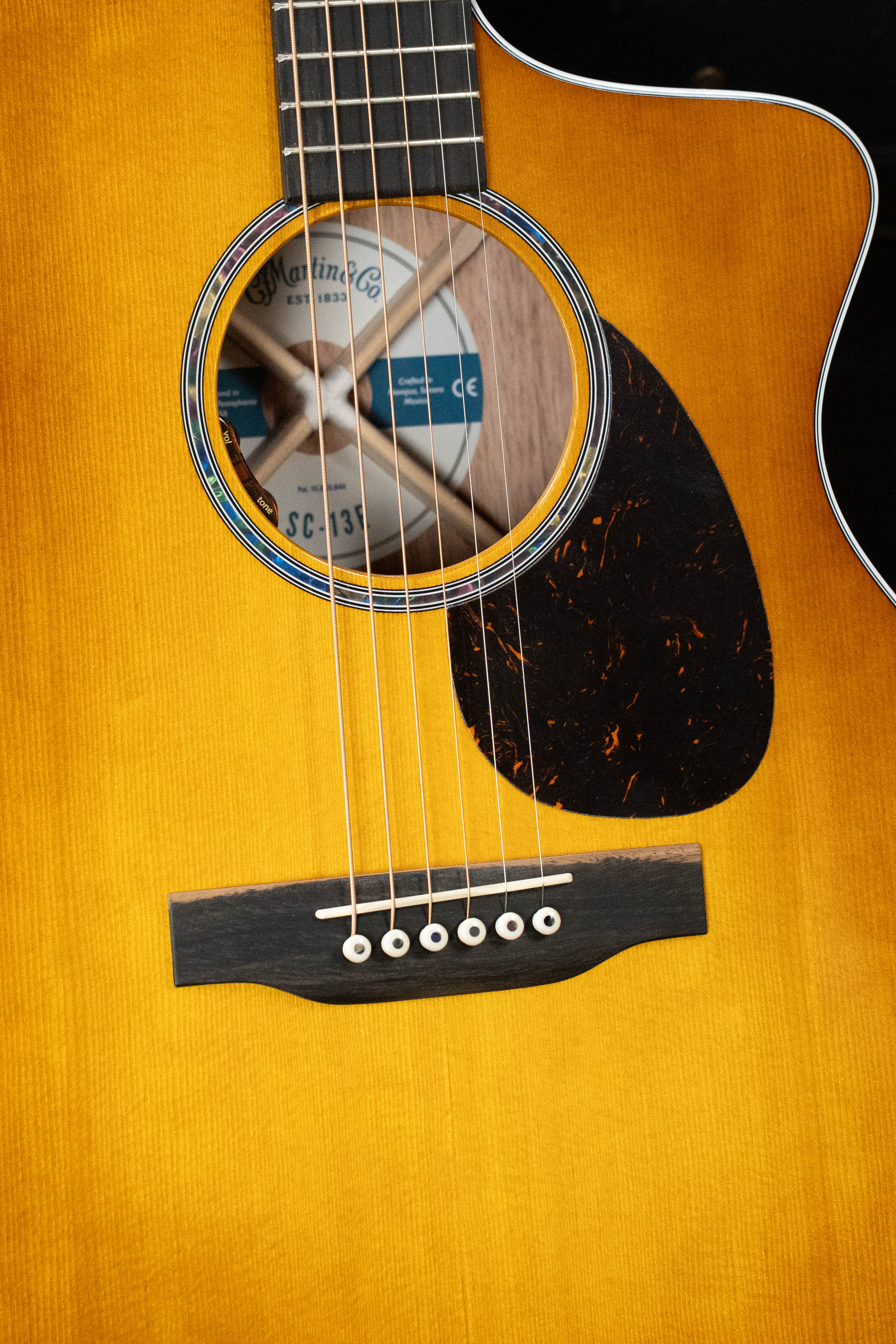 *New 2026 Model* Martin SC-13E Modern Mezcal Burst Road Series Spruce/Koa Fine Veneer Cutaway S-Body Guitar w/LR Baggs Electronics #6120 - Image 2
