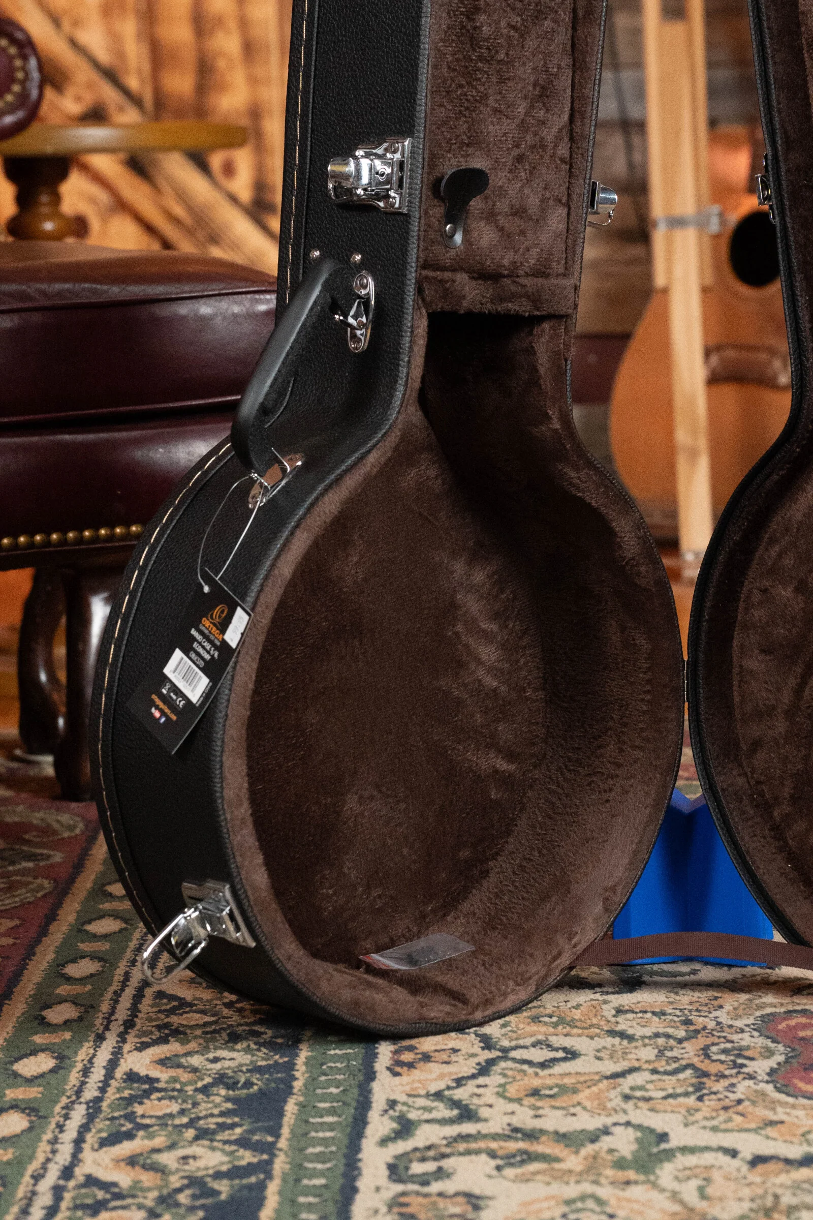 Ortega OBJCSTD Black Flat Top Banjo Hardshell Case - Image 6