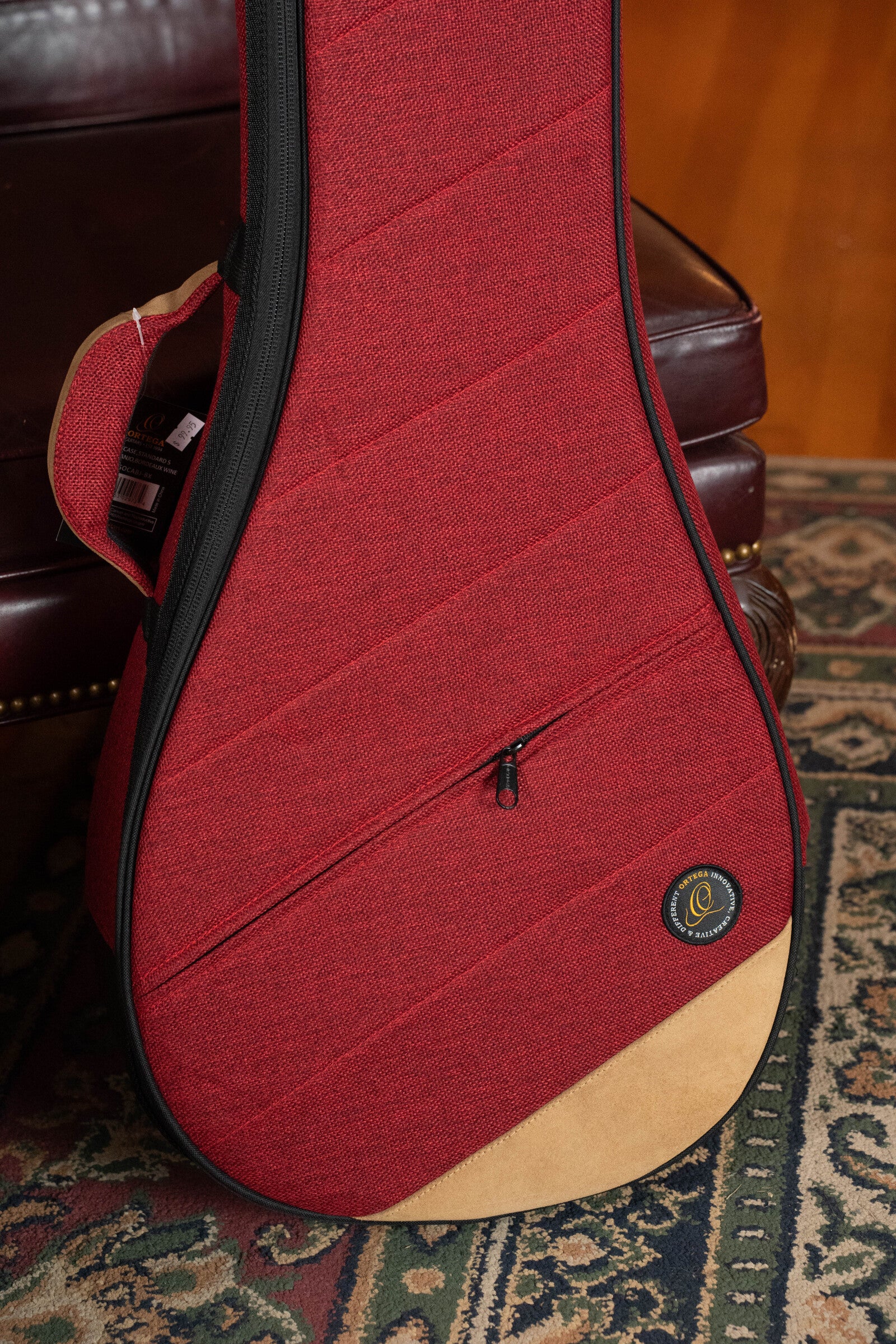 Ortega OSOCABJ-BX Banjo Soft Case - Bordeaux Wine - Image 3