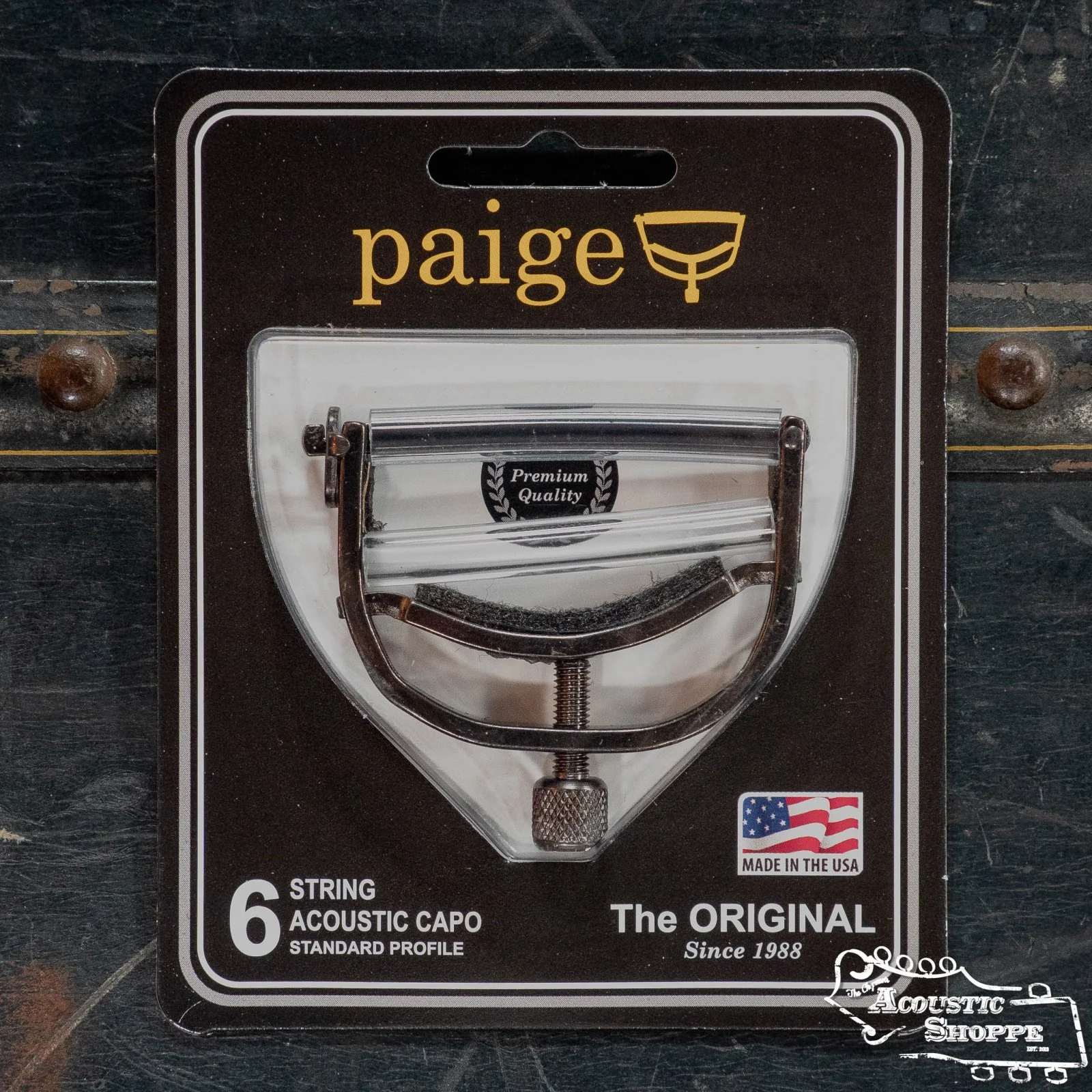 Paige 6-String Guitar Capo Ebony Finish (P-6E)