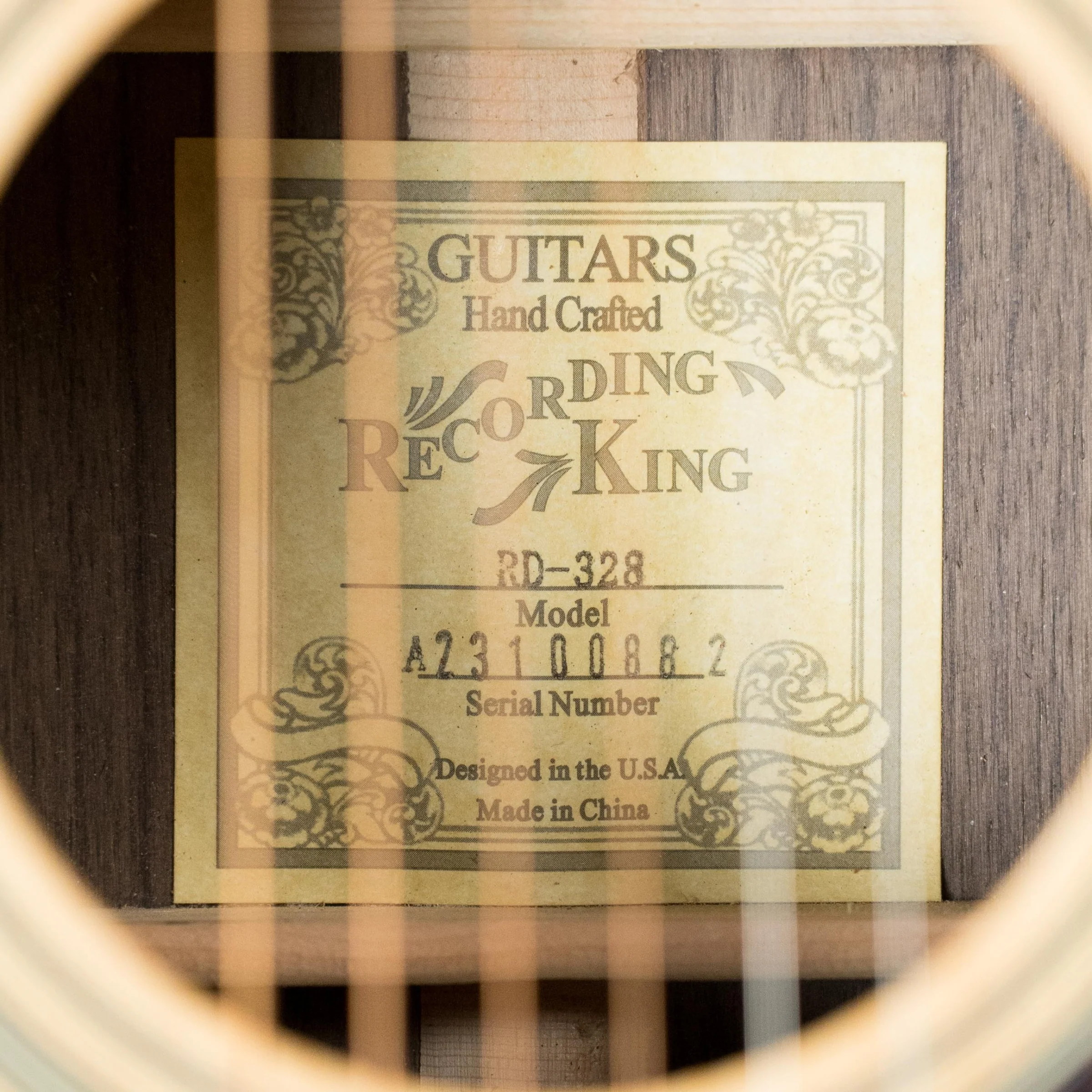 Recording King RD-328 Aged Adirondack Top/Rosewood Dreadnaught Acoustic Guitar #0882 - Image 3