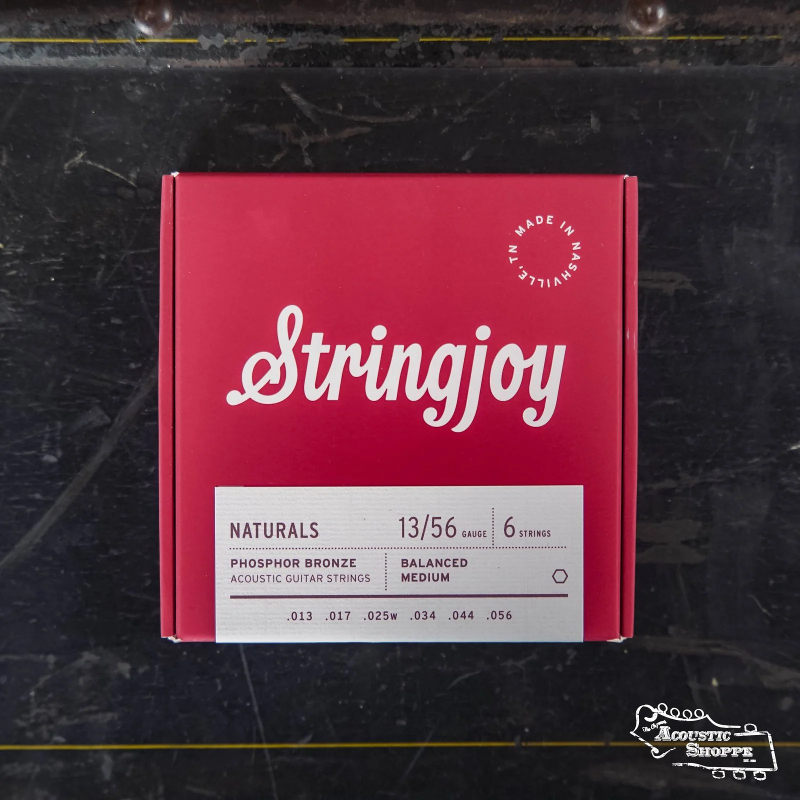 Stringjoy Naturals Medium Gauge (13-56) Phosphor Bronze Acoustic Guitar Strings