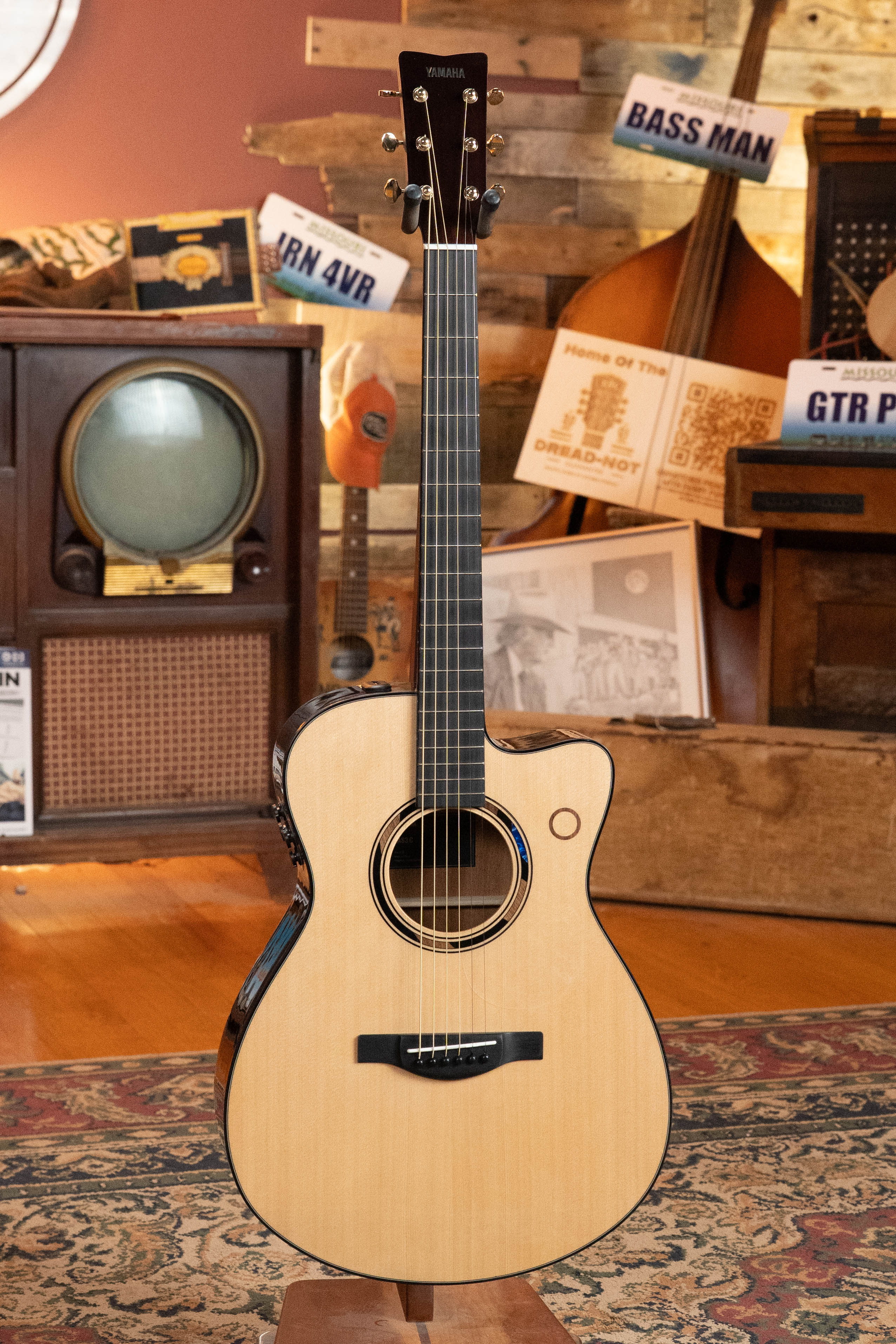 *New 2026 Model* Yamaha TAS3C-NT Sitka/Mahogany Natural Concert Guitar w/the NEWEST TransAcoustic System #0119 - Image 6