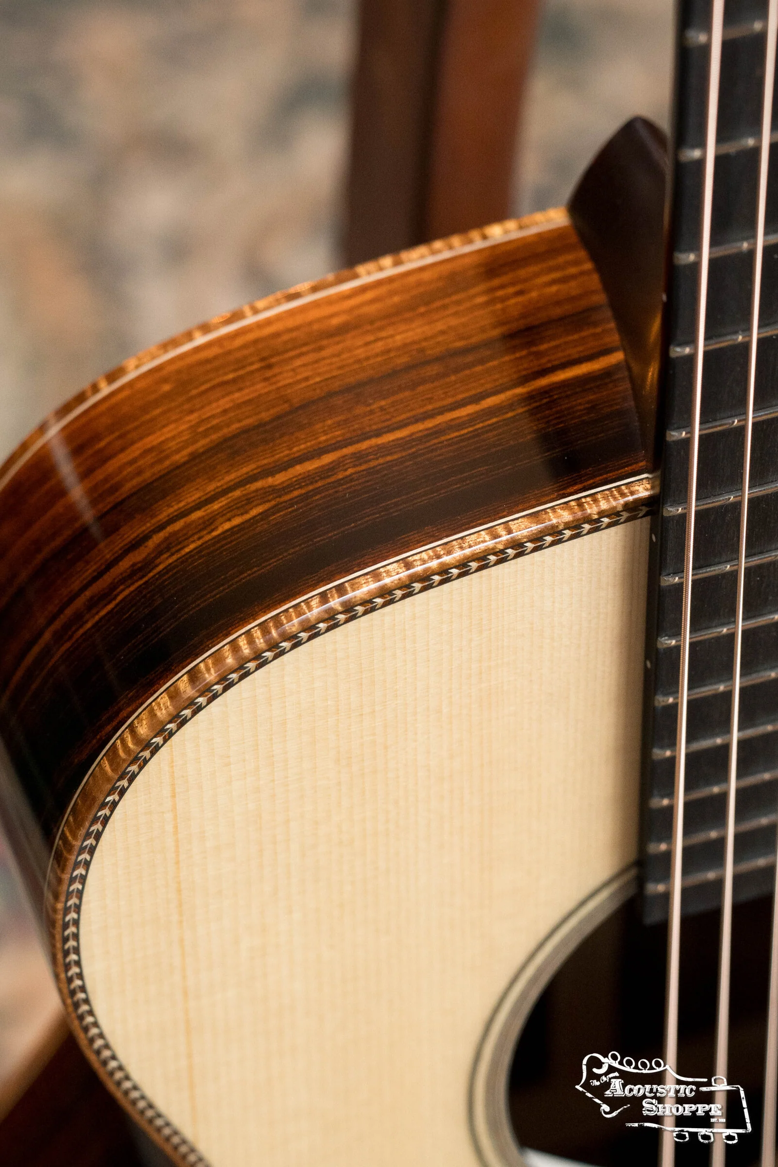 Bourgeois *Custom* Build LSDBS-OM Dana Bourgeois Signature Adirondack/Cocobolo Orchestra Model Cutaway Acoustic Guitar - Image 11