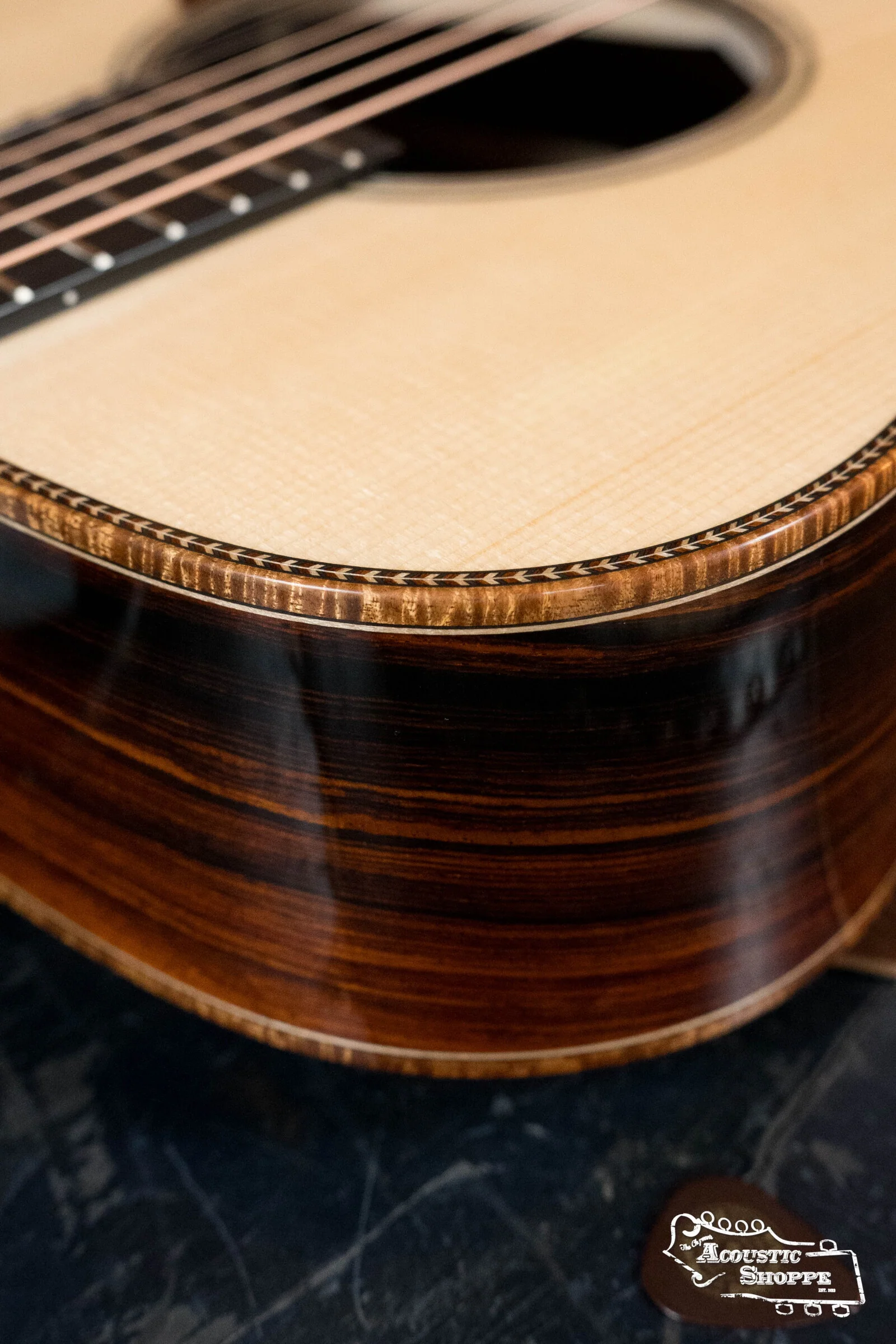 Bourgeois *Custom* Build LSDBS-OM Dana Bourgeois Signature Adirondack/Cocobolo Orchestra Model Cutaway Acoustic Guitar - Image 18