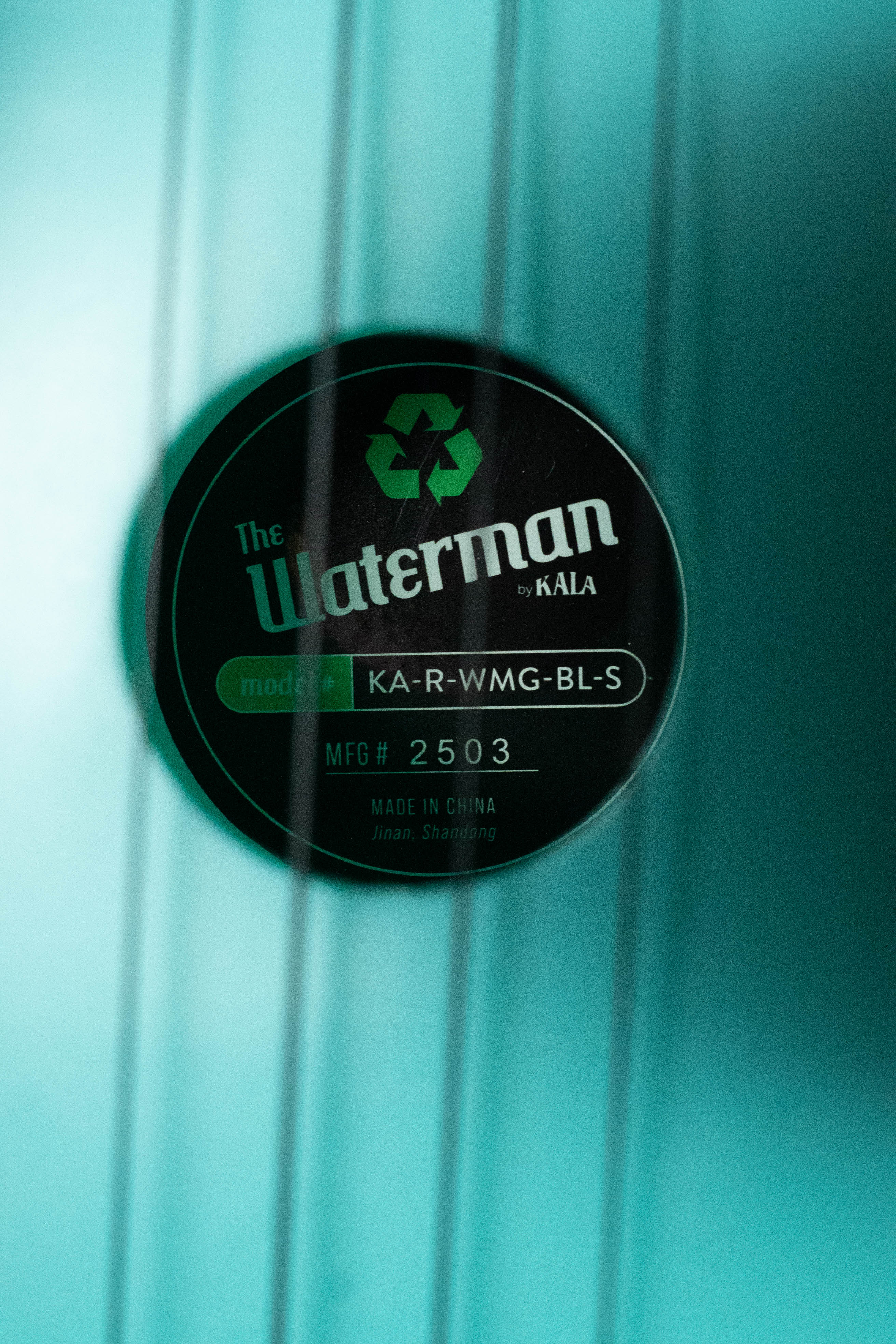 The Waterman Aqua Mist Glow-In-The-Dark Soprano Recycled Ukulele - Kala Brand - Image 3