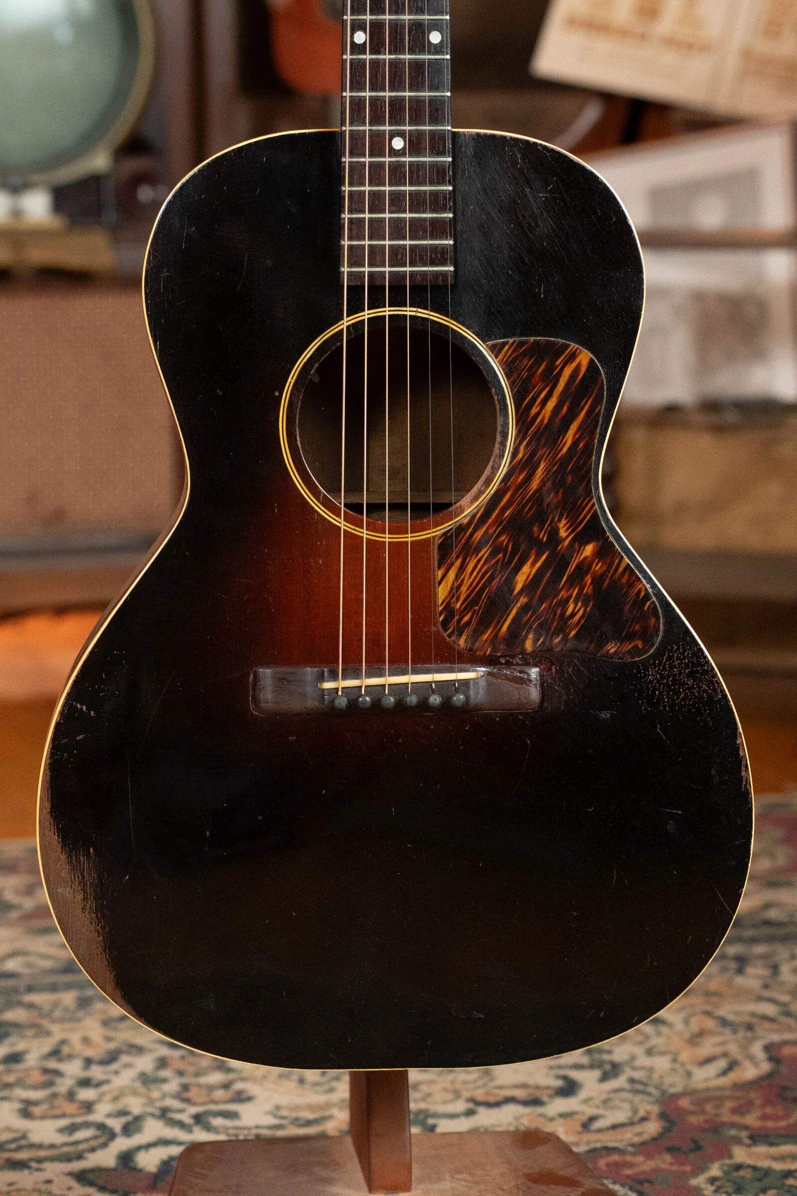 (Used) 1933 Gibson LOO Adirondack/Mahogany OO Tobacco Sunburst Acoustic Guitar #550 - Image 7