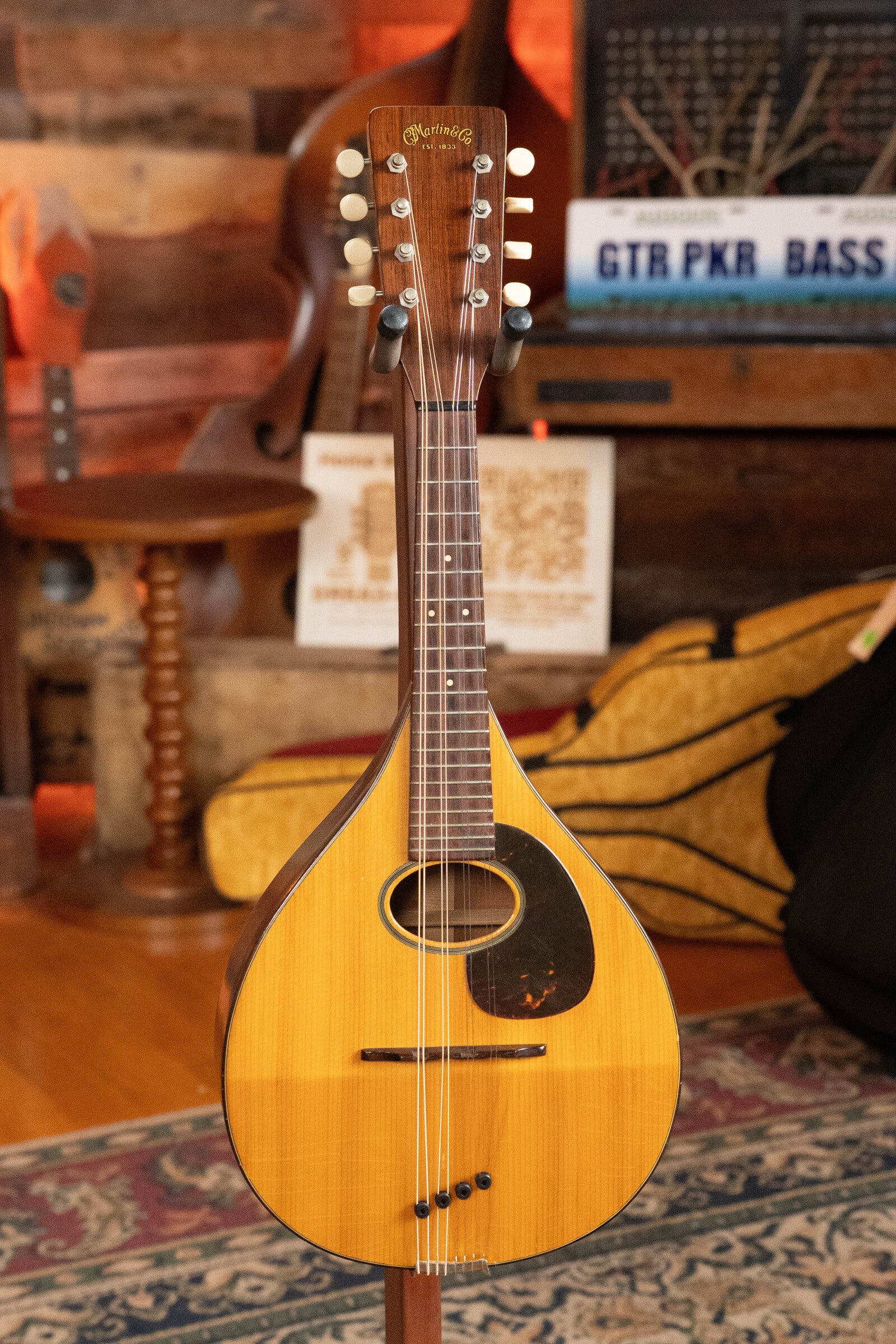 (Used) 1954 Martin Styler A Flat-Backed Tear Drop Mandolin #1667 - Image 5