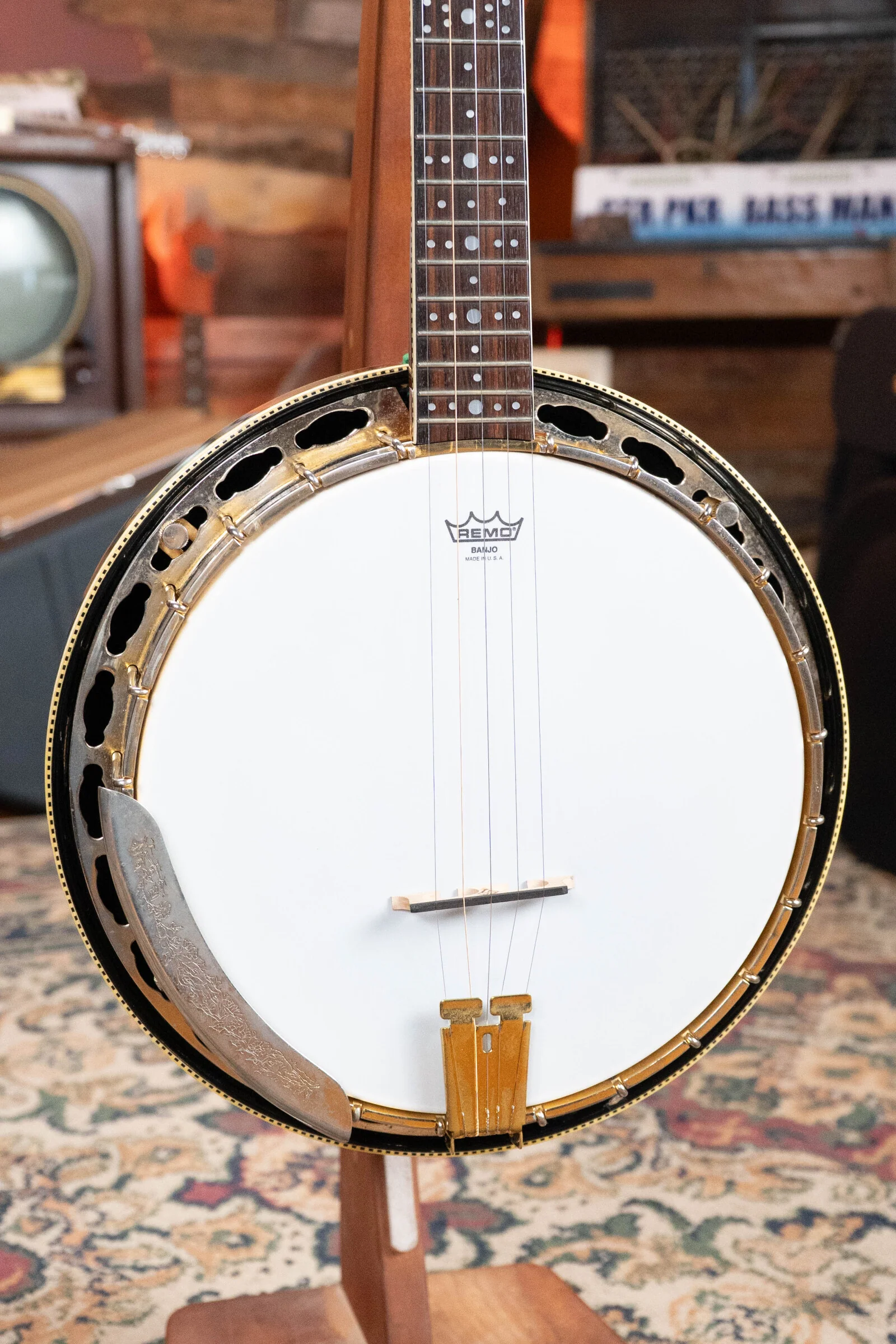 (Used) 1970s Alvarez Montana 5-String Resonator Banjo #0800 - Image 4
