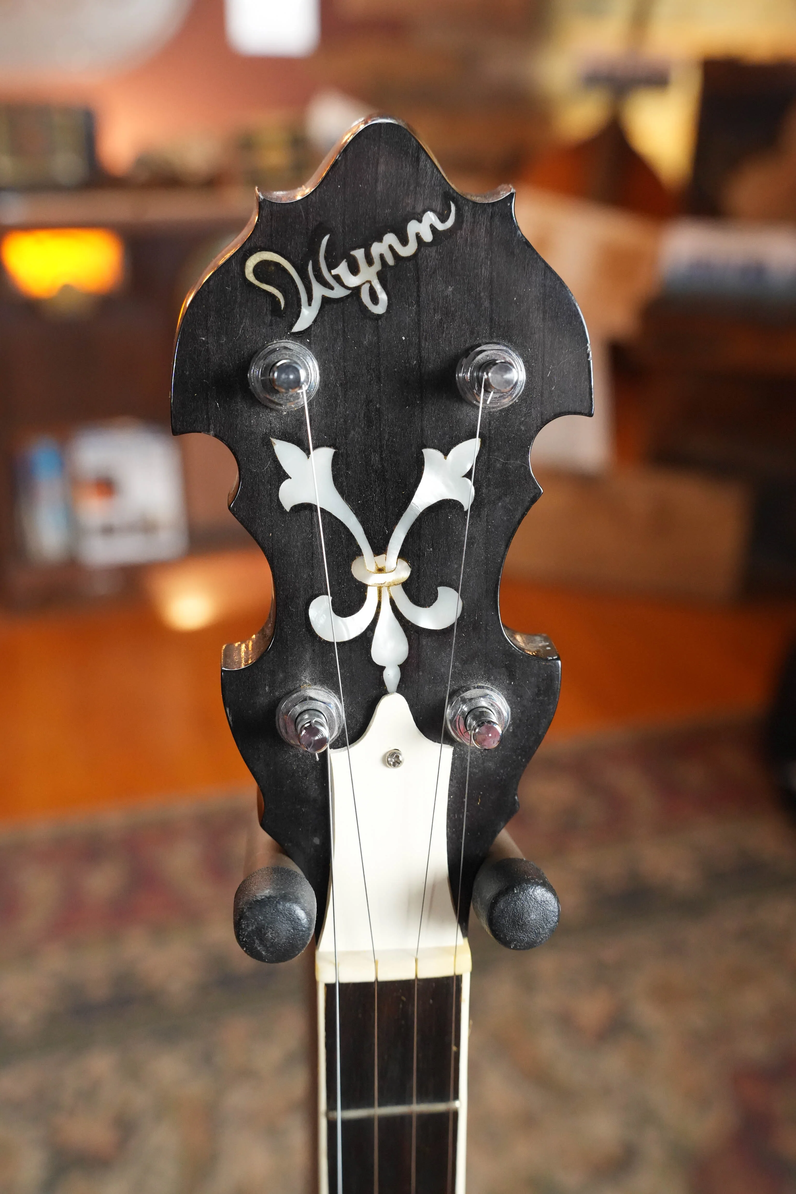 (Used) 1990's Wynn 5 String Banjo Resonator Mahogany Spider Bridge Style Acoustic - Image 8
