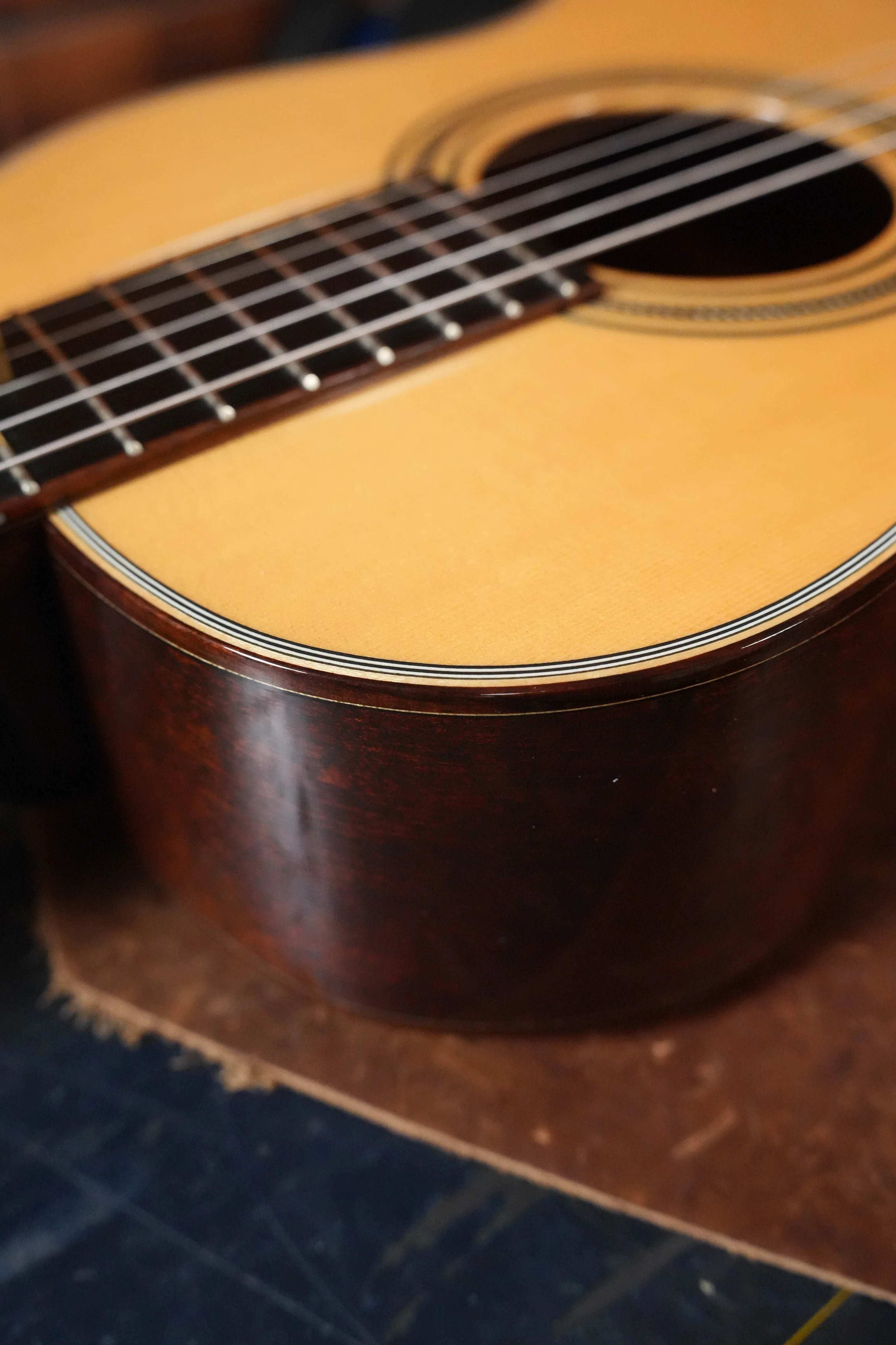 (Used) 2010s Huss & Dalton Model O Engelmann/Mahogany Parlor Acoustic Guitar #3783 - Image 15