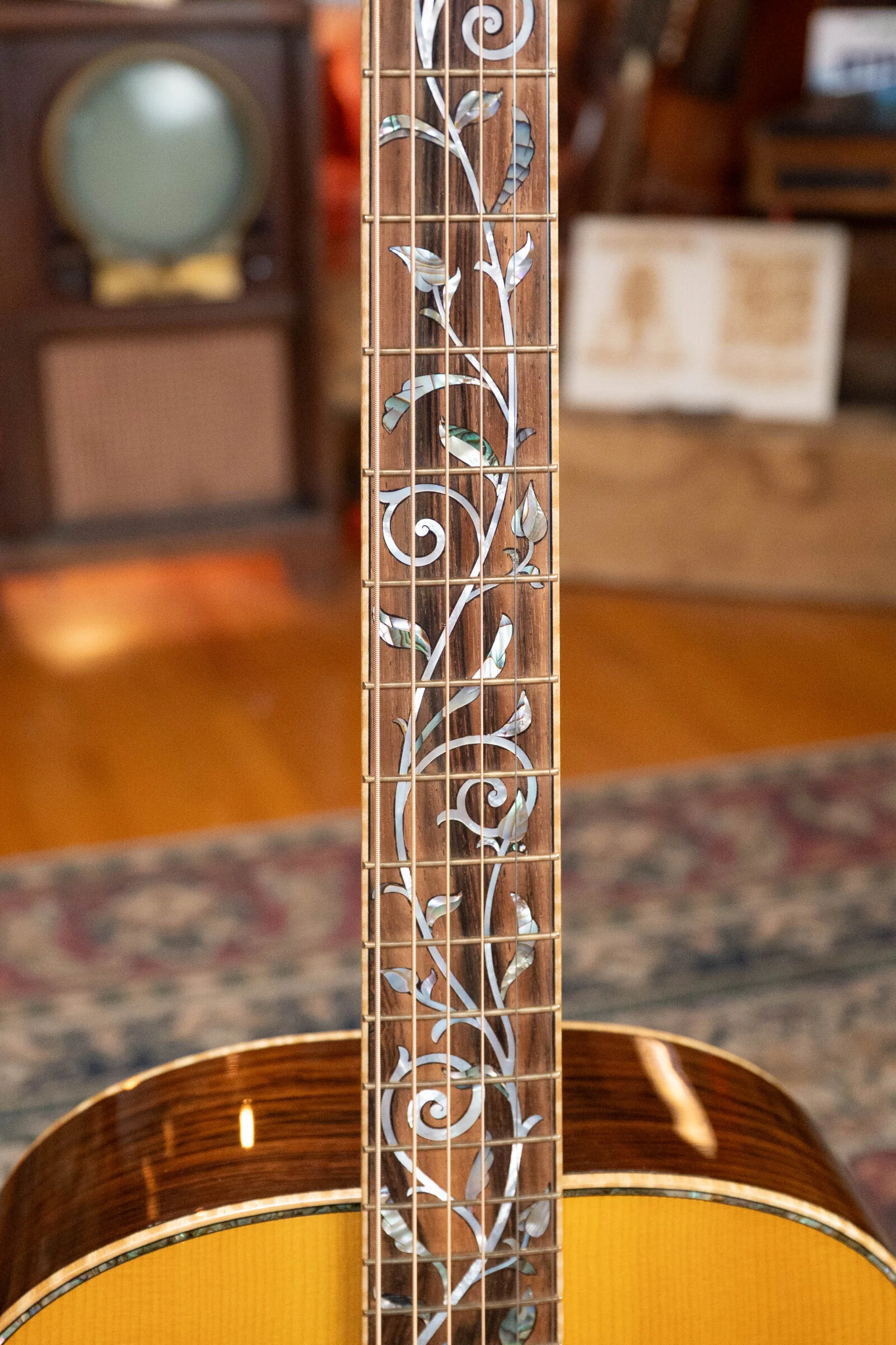 (Used) 2015 Bedell Summer of Love Adirondack/Rosewood Dreadnought Acoustic Guitar #4014 - Image 6
