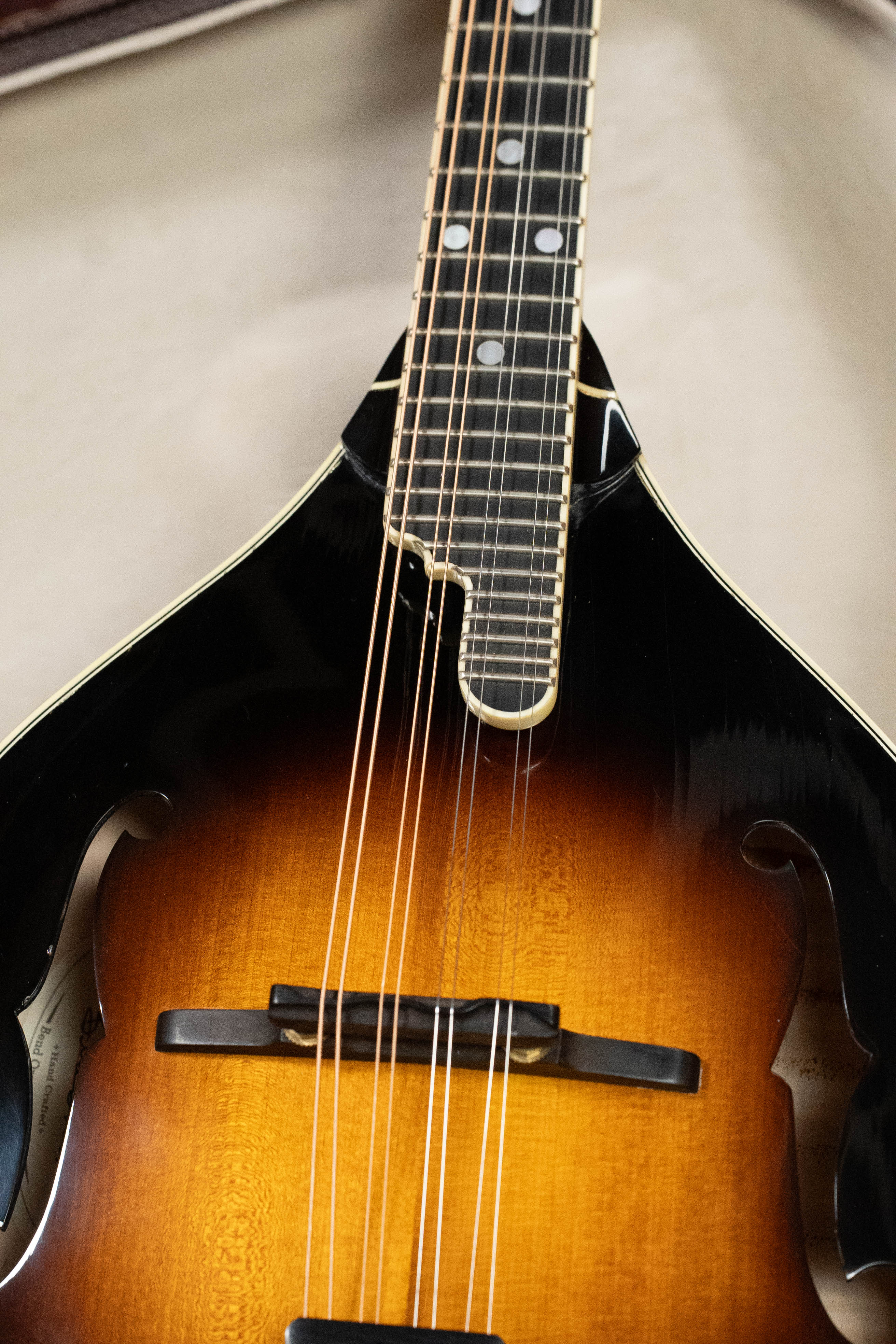 (Used) 2016 Weber Fern Red Spruce/Flamed Maple A-Style Mandolin #2801 - Image 3