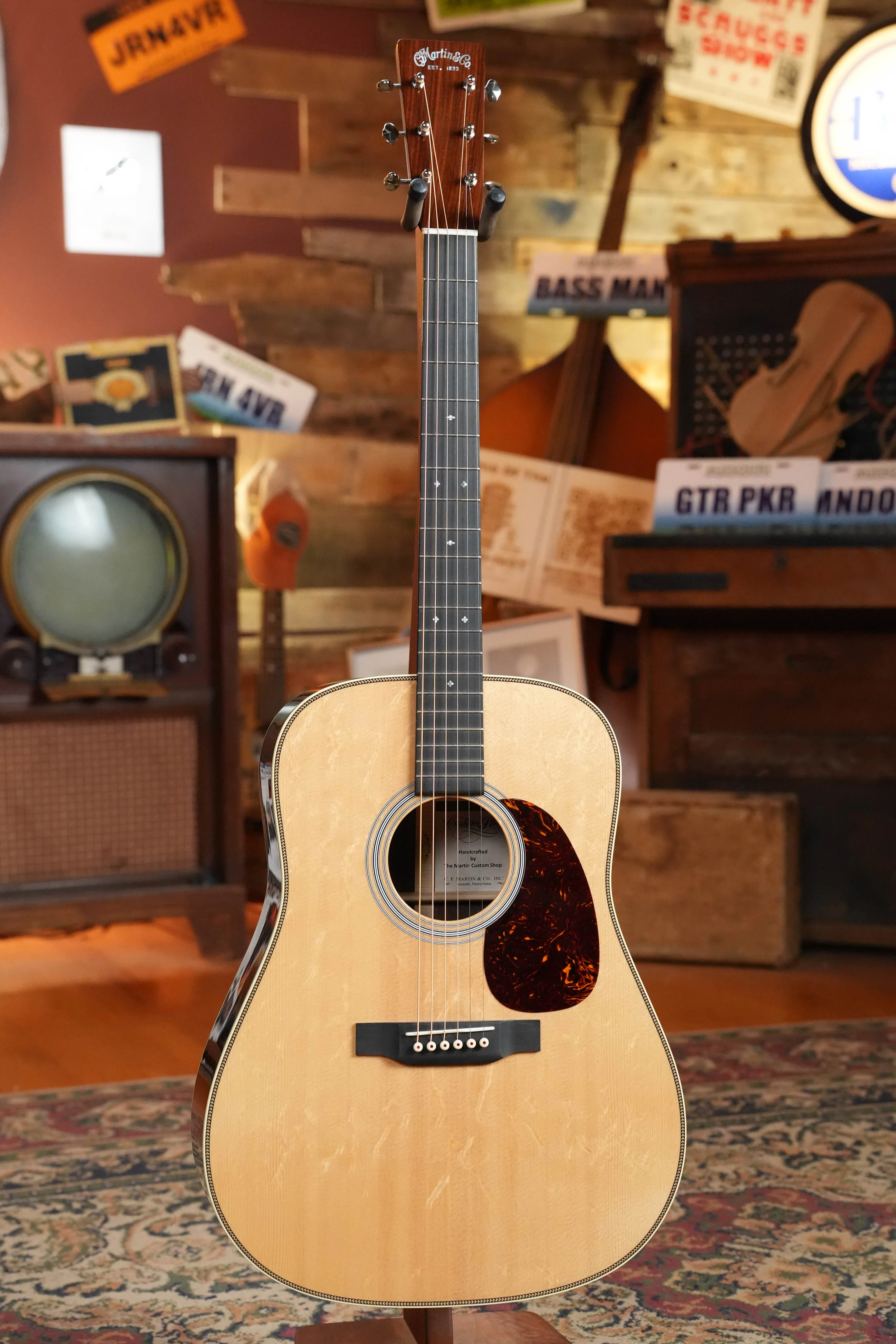 *Dread-Not Certified Used* 2021 Martin Custom Shop HD-28 Bearclaw Sitka/East Indian Rosewood Dreadnought Acoustic Guitar #5218 - Image 7