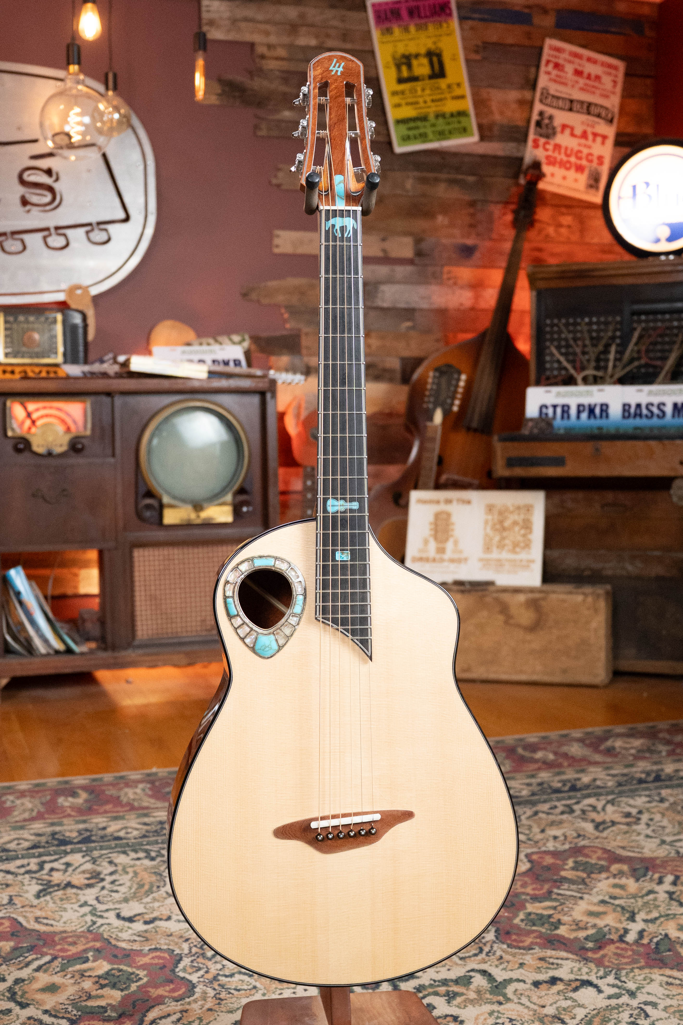 (Used) 2022 Lame Horse Big Hoss Alpine/Mesquite Beveled Edged Grand Auditorium Acoustic Guitar #3674 - Image 14