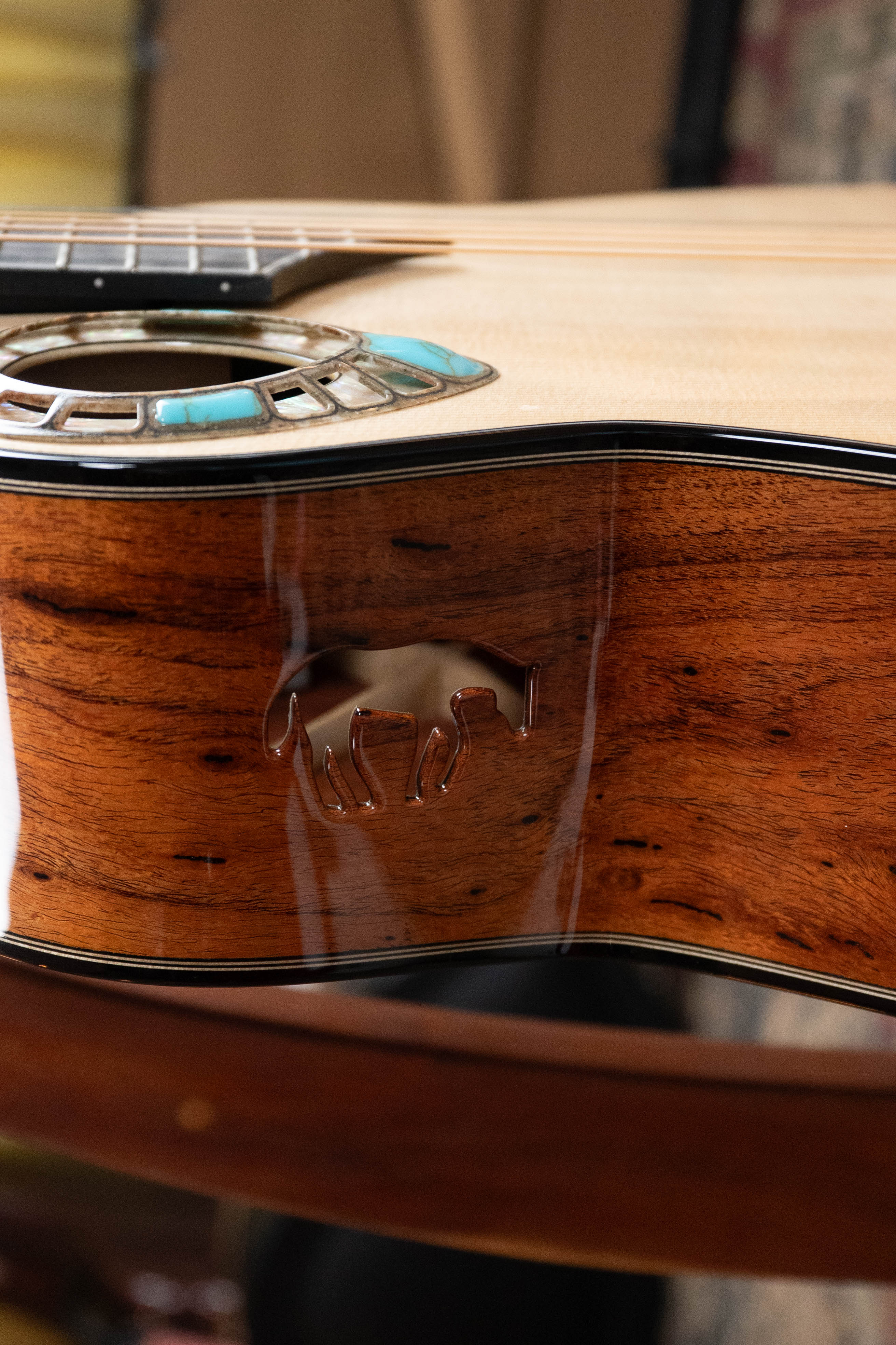 (Used) 2022 Lame Horse Big Hoss Alpine/Mesquite Beveled Edged Grand Auditorium Acoustic Guitar #3674 - Image 19