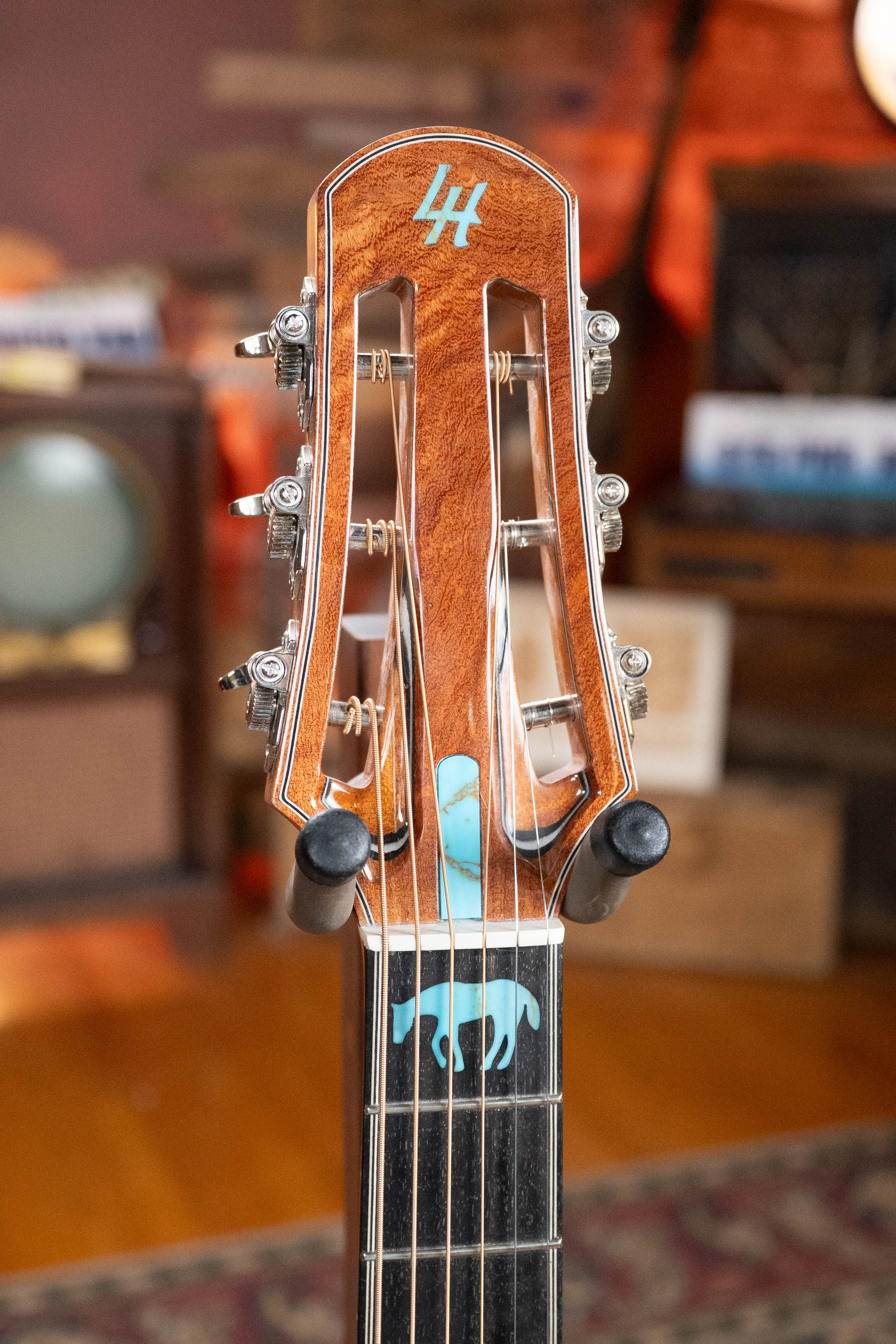 (Used) 2022 Lame Horse Big Hoss Alpine/Mesquite Beveled Edged Grand Auditorium Acoustic Guitar #3674 - Image 3