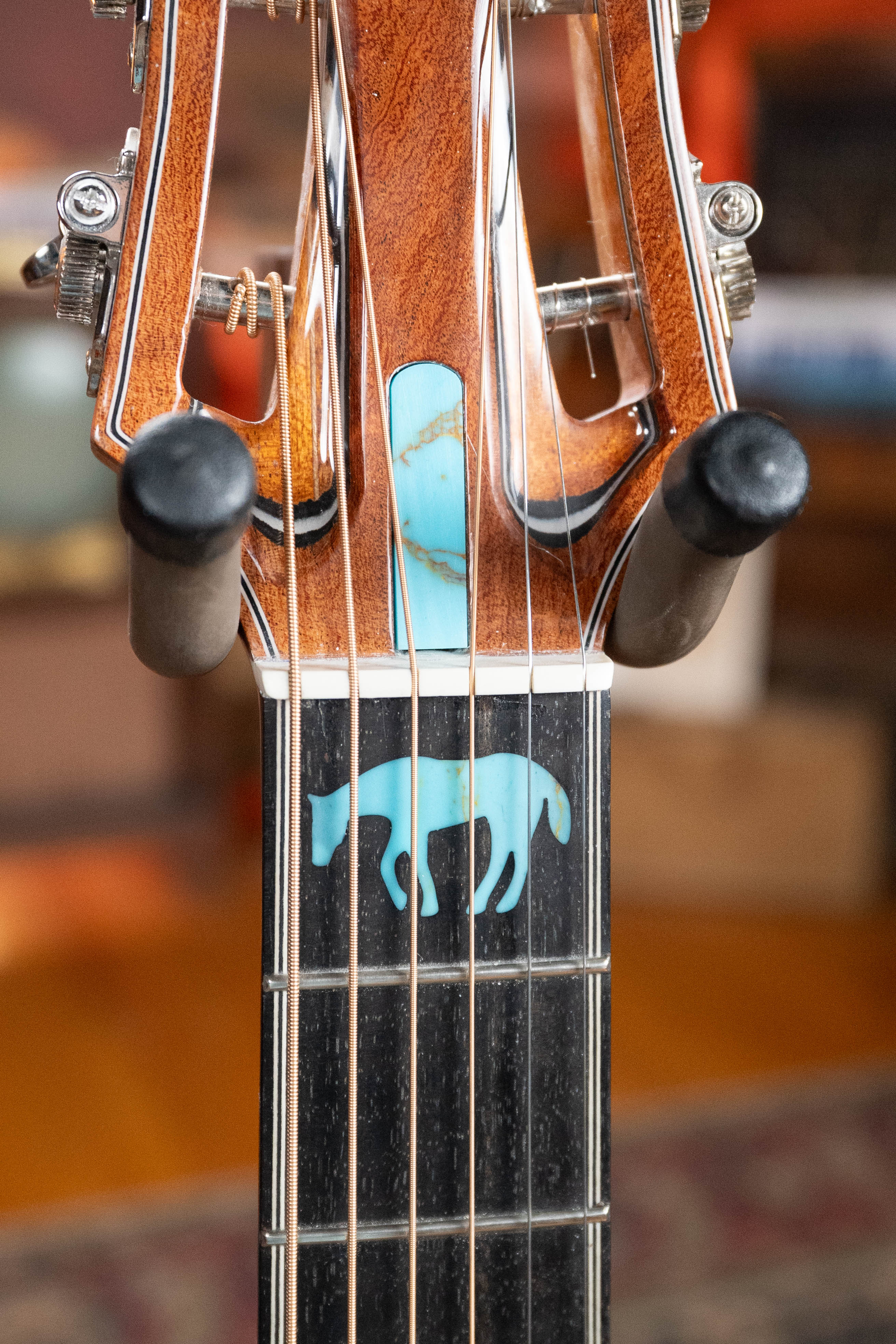 (Used) 2022 Lame Horse Big Hoss Alpine/Mesquite Beveled Edged Grand Auditorium Acoustic Guitar #3674 - Image 4