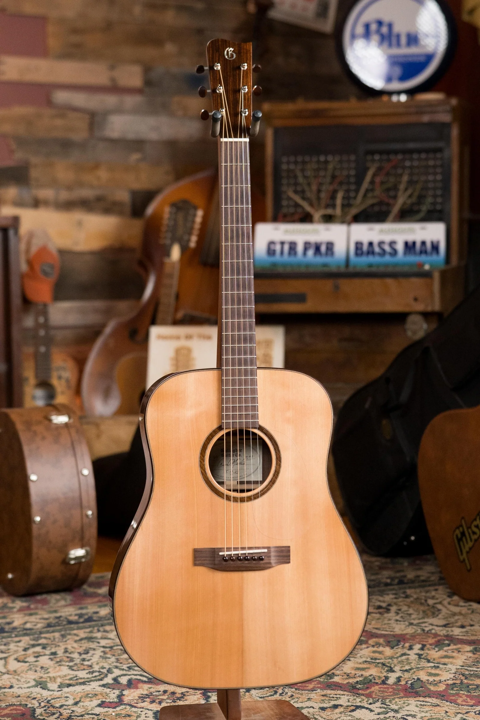 (Used) Gallagher 2023 G-60 Red Cedar/Indian Rosewood Dreadnought Acoustic Guitar #4049 - Image 22