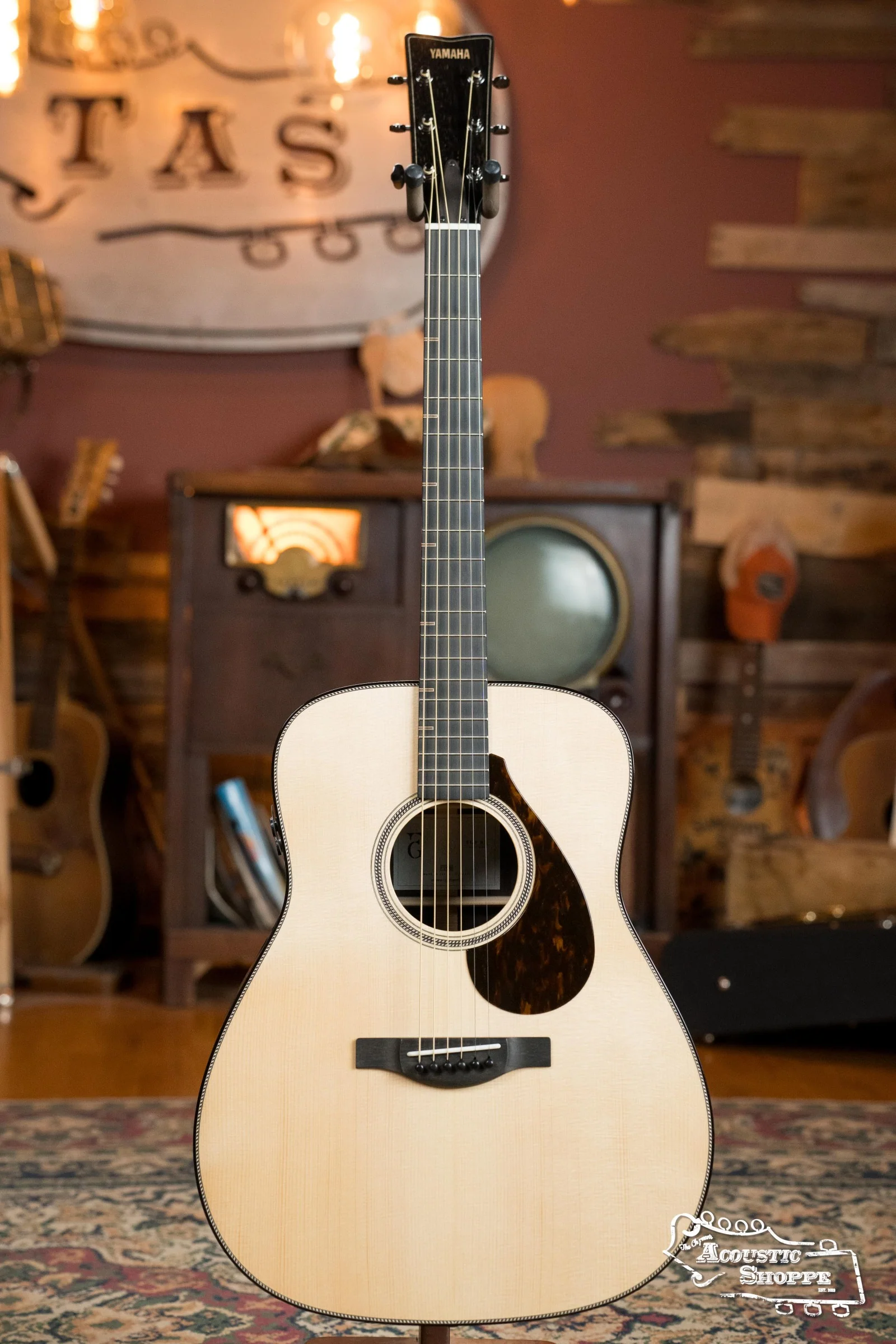 Yamaha FG9 RX Adirondack/Indian Rosewood Dreadnought Guitar w/Atmosfeel Pickup #044A - Image 6