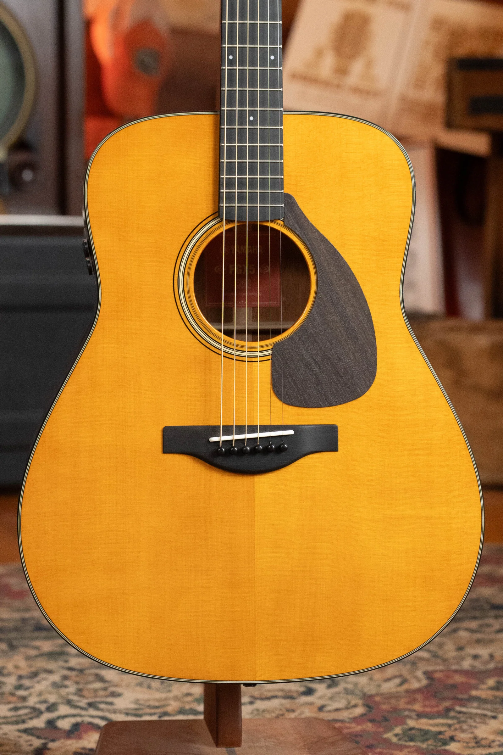 Yamaha FGX5 GL Gloss Spruce/Mahogany Red Label Dreadnought Guitar w/Electronics #325A - Image 8