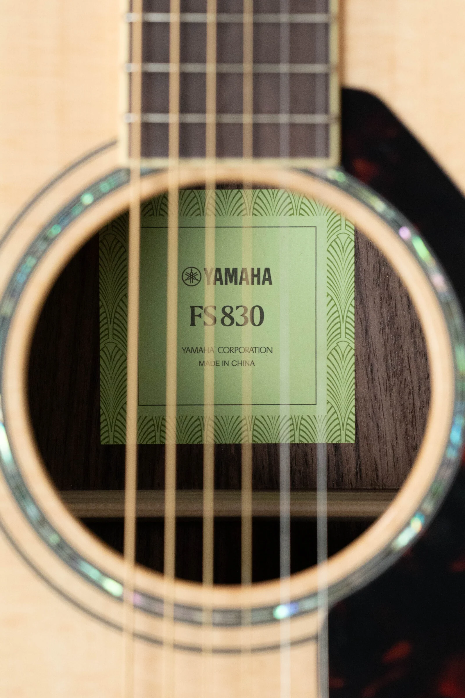 Yamaha FS830 Spruce/Rosewood Concert Body Acoustic Guitar #0049 - Image 4