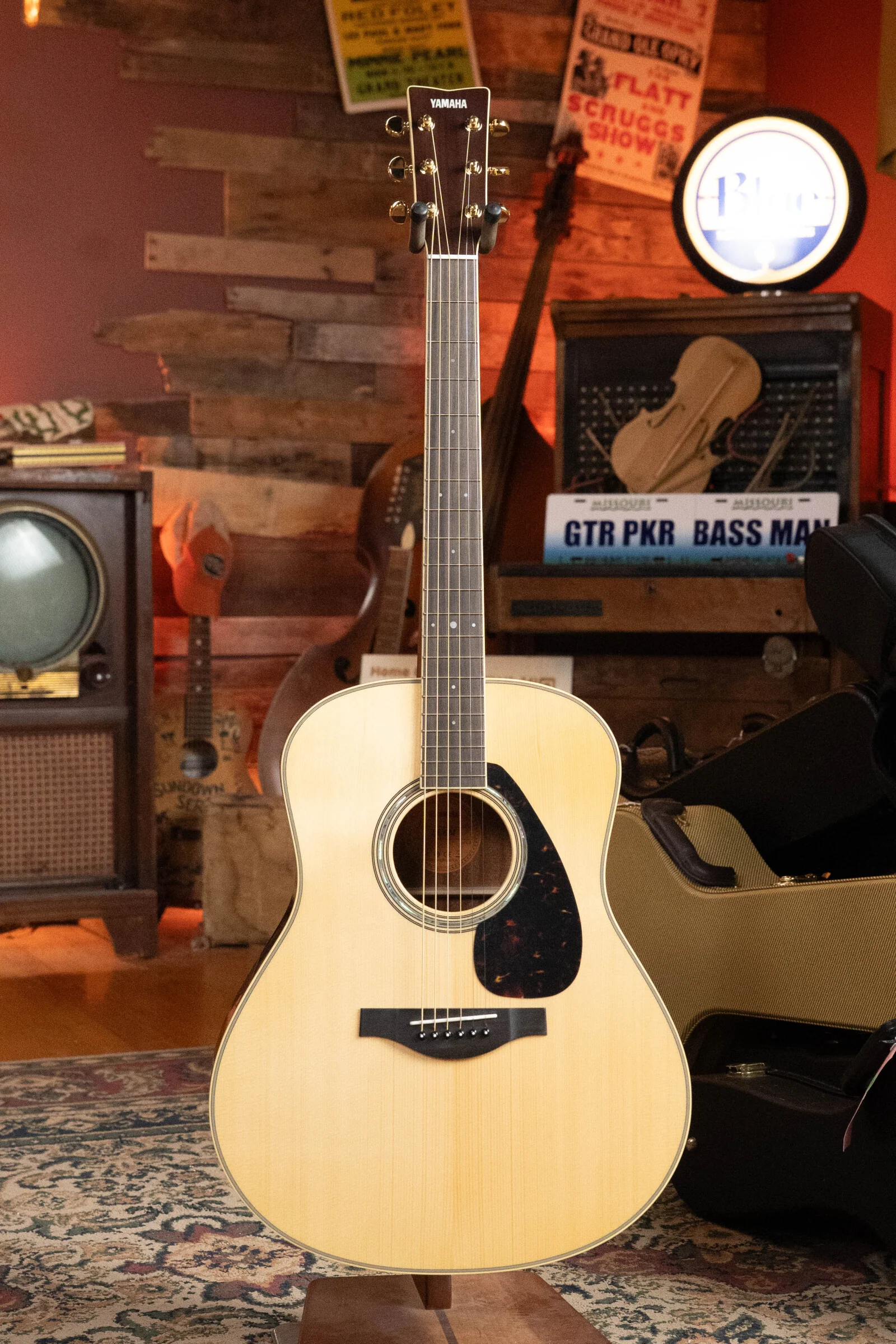 Yamaha LL6M ARE Engelmann/Mahogany Jumbo Guitar w/SRT Zero Impact Passive Piezo Pickup #0581 - Image 7